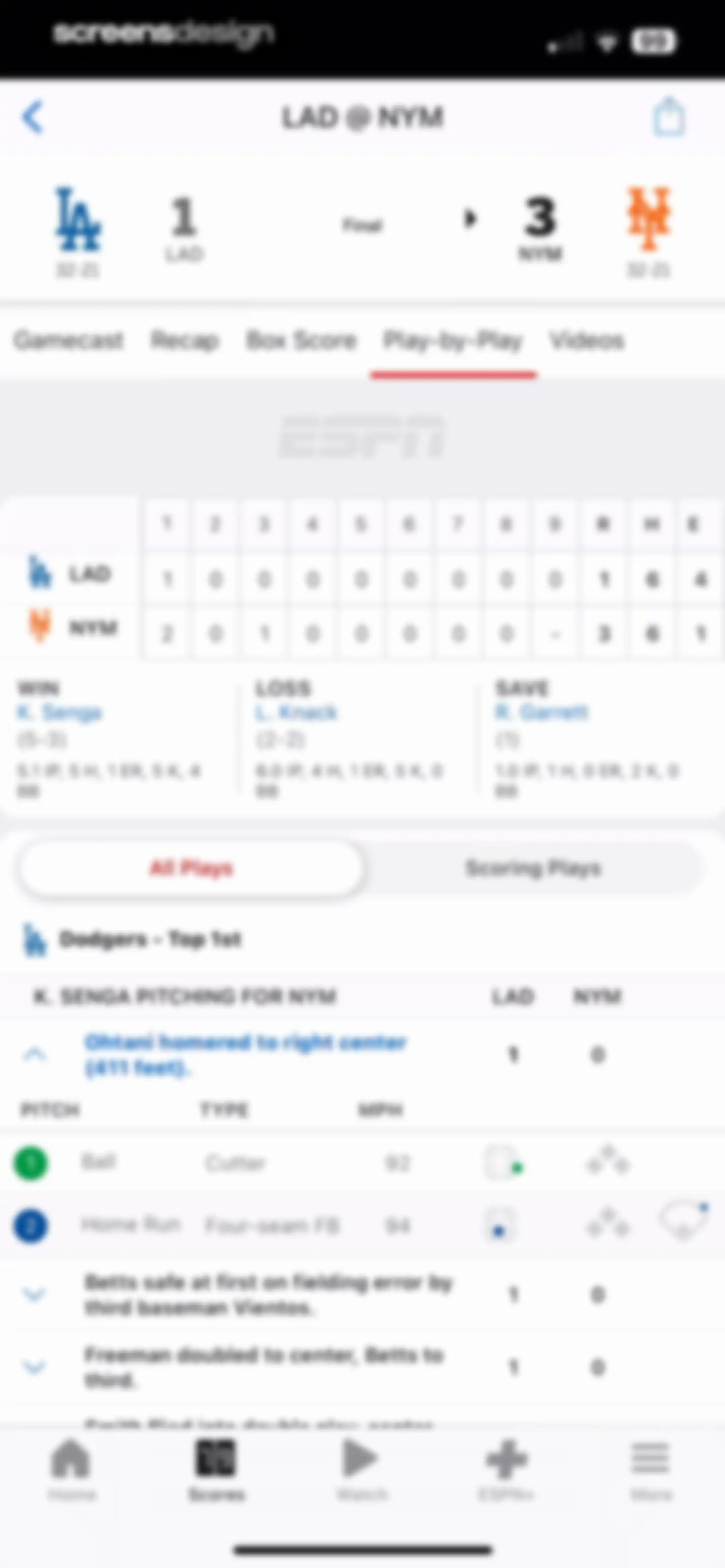 ESPN: Live Sports & Scores screen 70