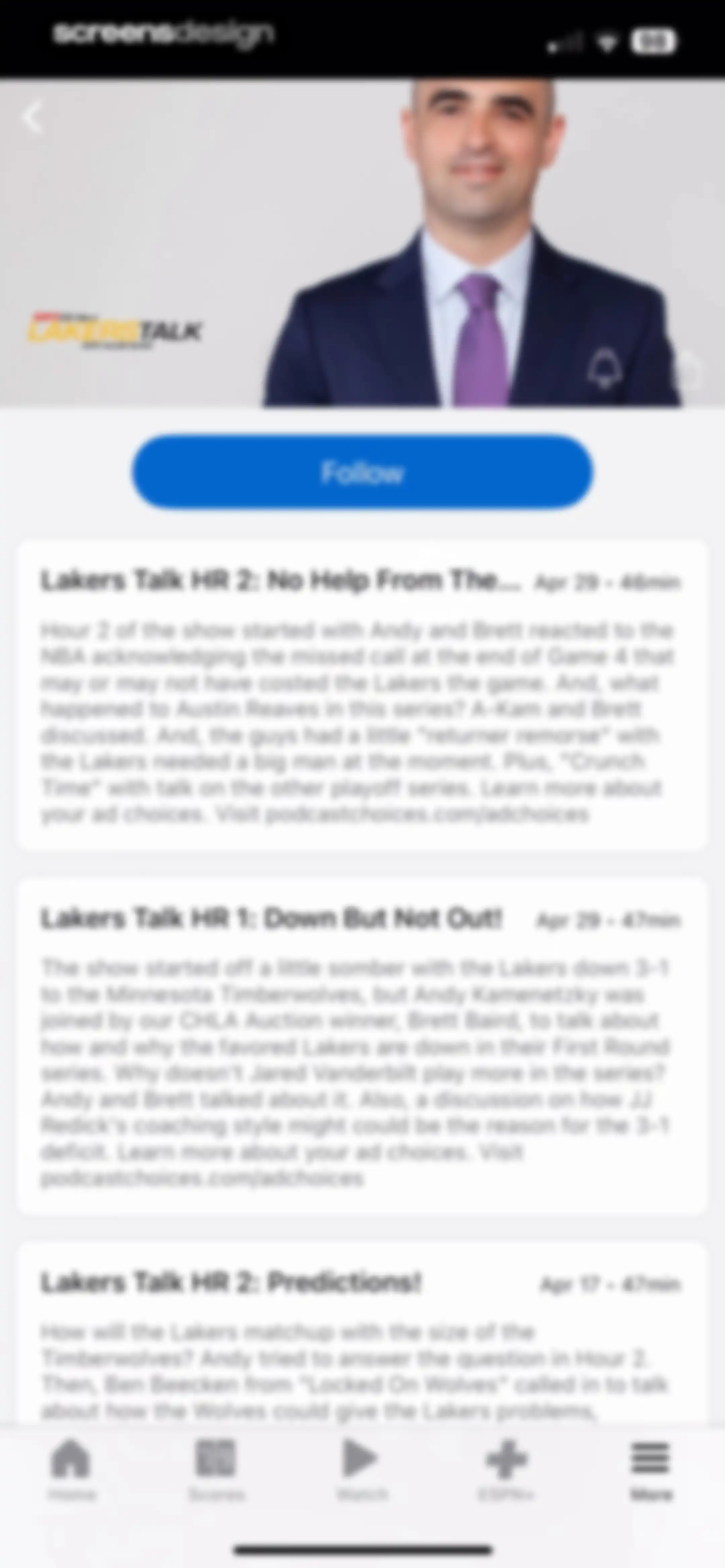ESPN: Live Sports & Scores screen 97