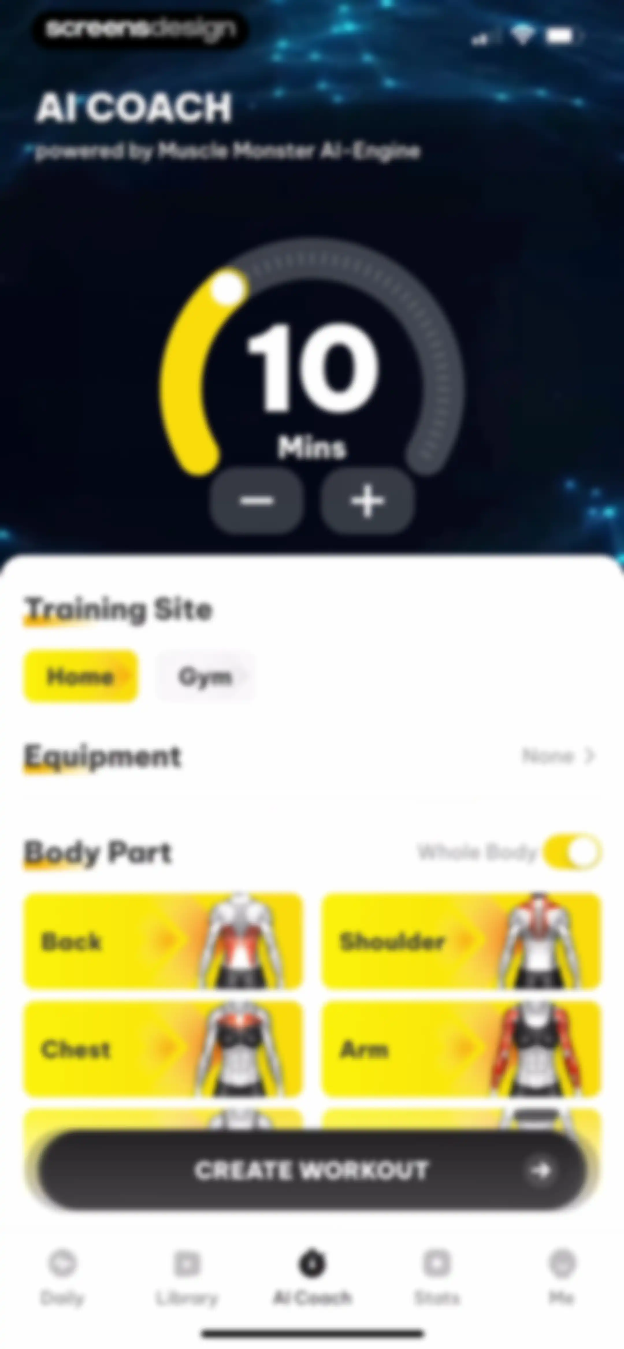 Muscle Monster Workout Planner screen 99