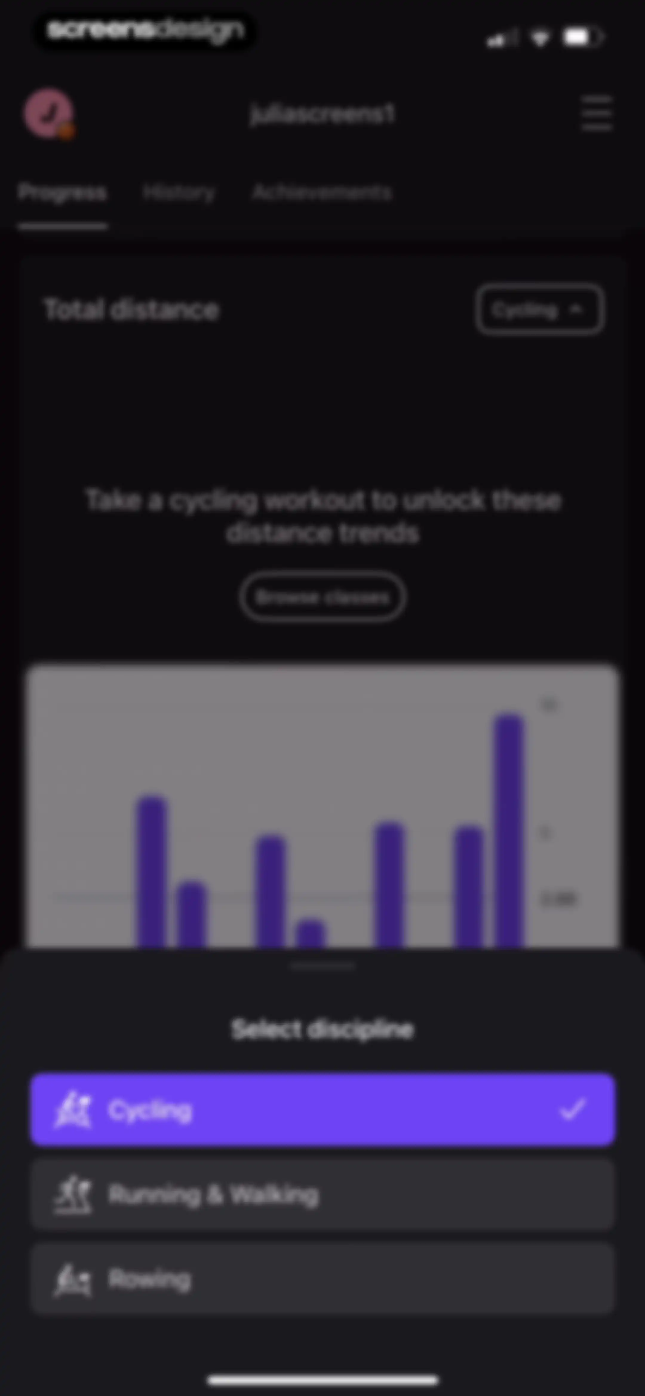 Peloton: Fitness & Workouts screen 230