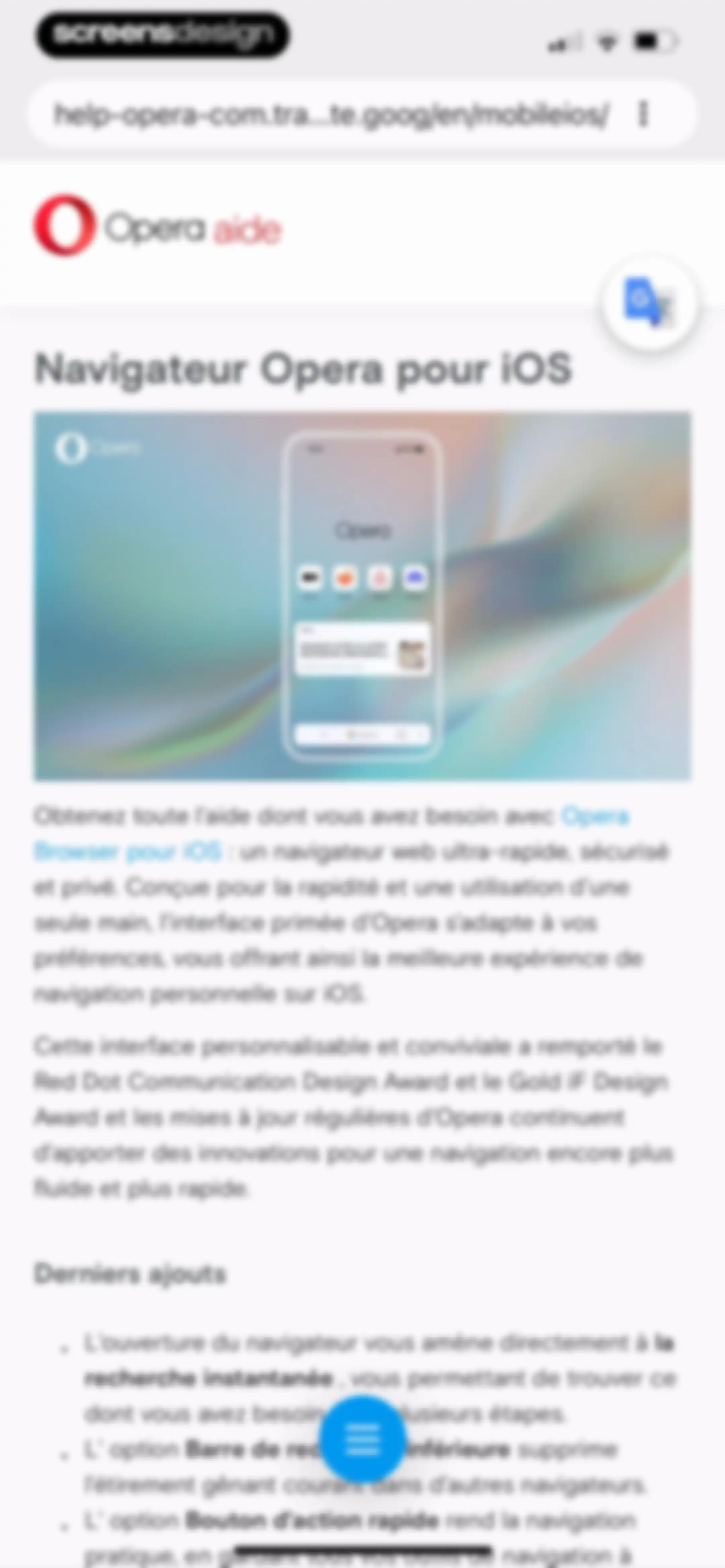 Opera: AI browser with VPN screen 166