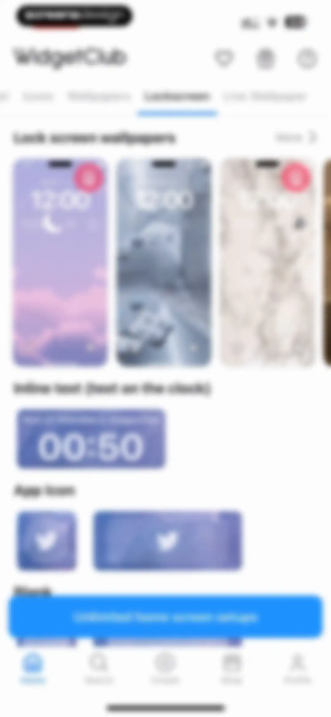 WidgetClub:Widget, Theme, Icon screen 56