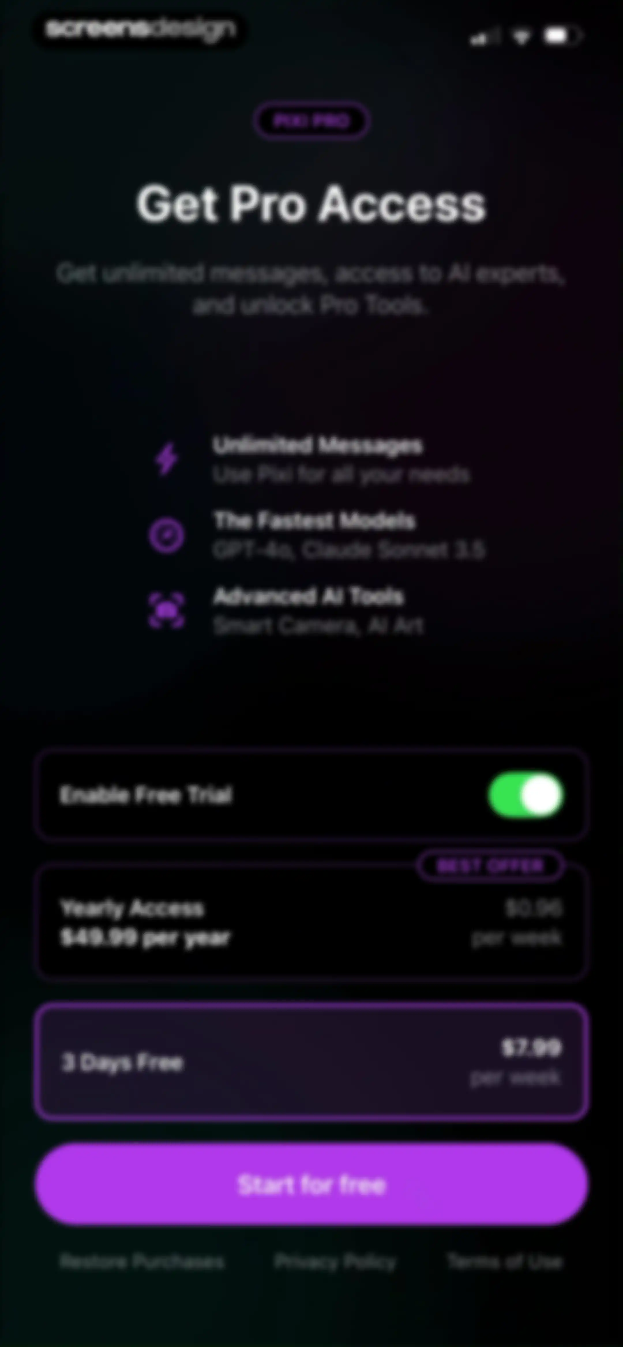 AI Chatbot: Pixi screen 15