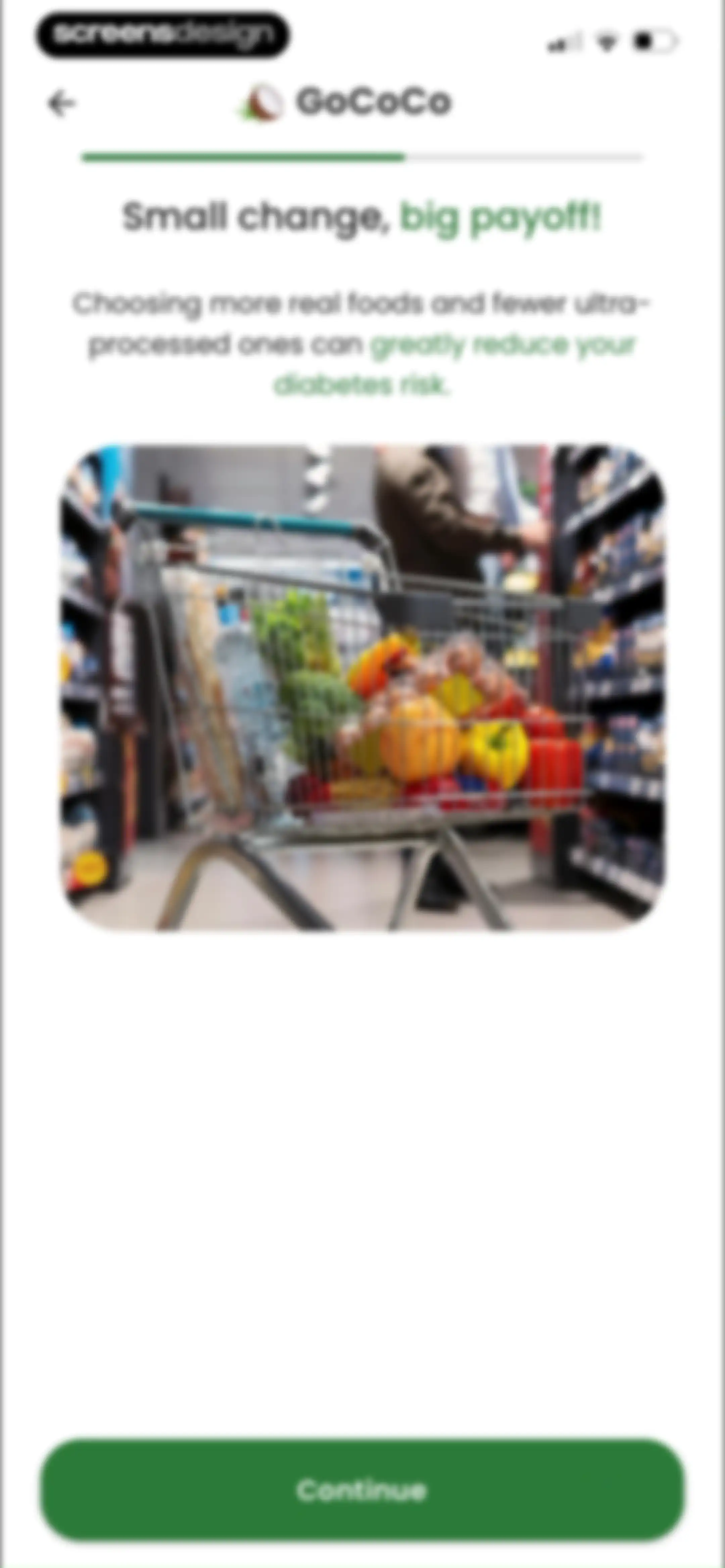 Diabetes food tracker - Gococo screen 24