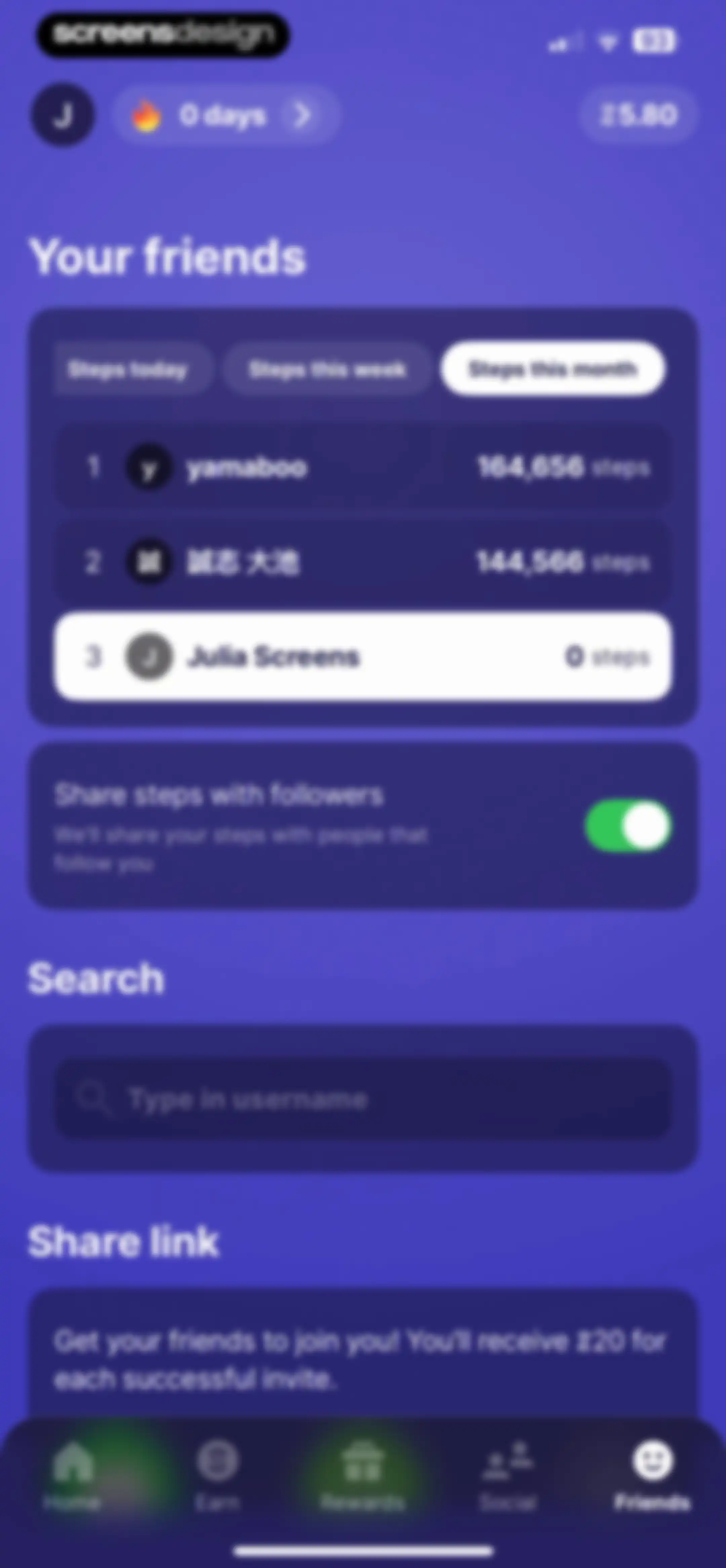 Sweatcoin Walking Step Counter screen 142