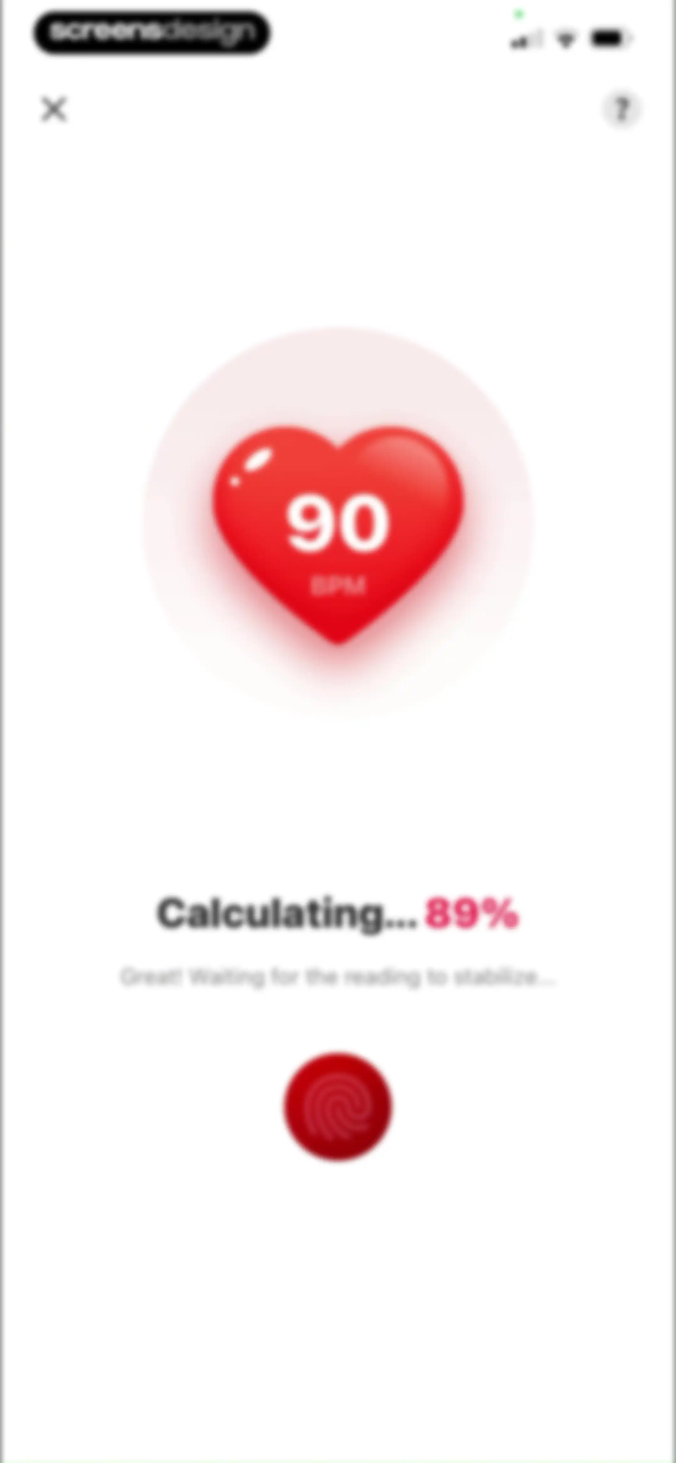 Health Tracker- HeartRate & BP screen 21