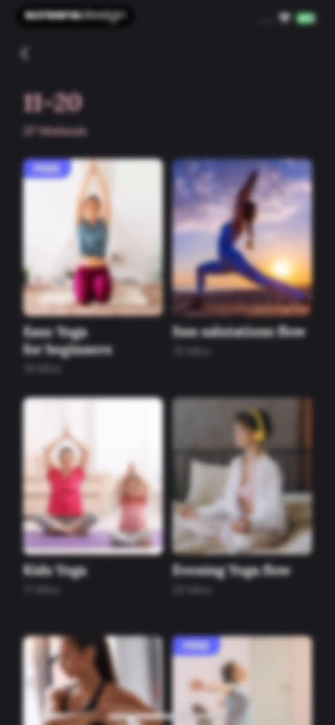 Yoga for Beginners, Pilates+ screen 118