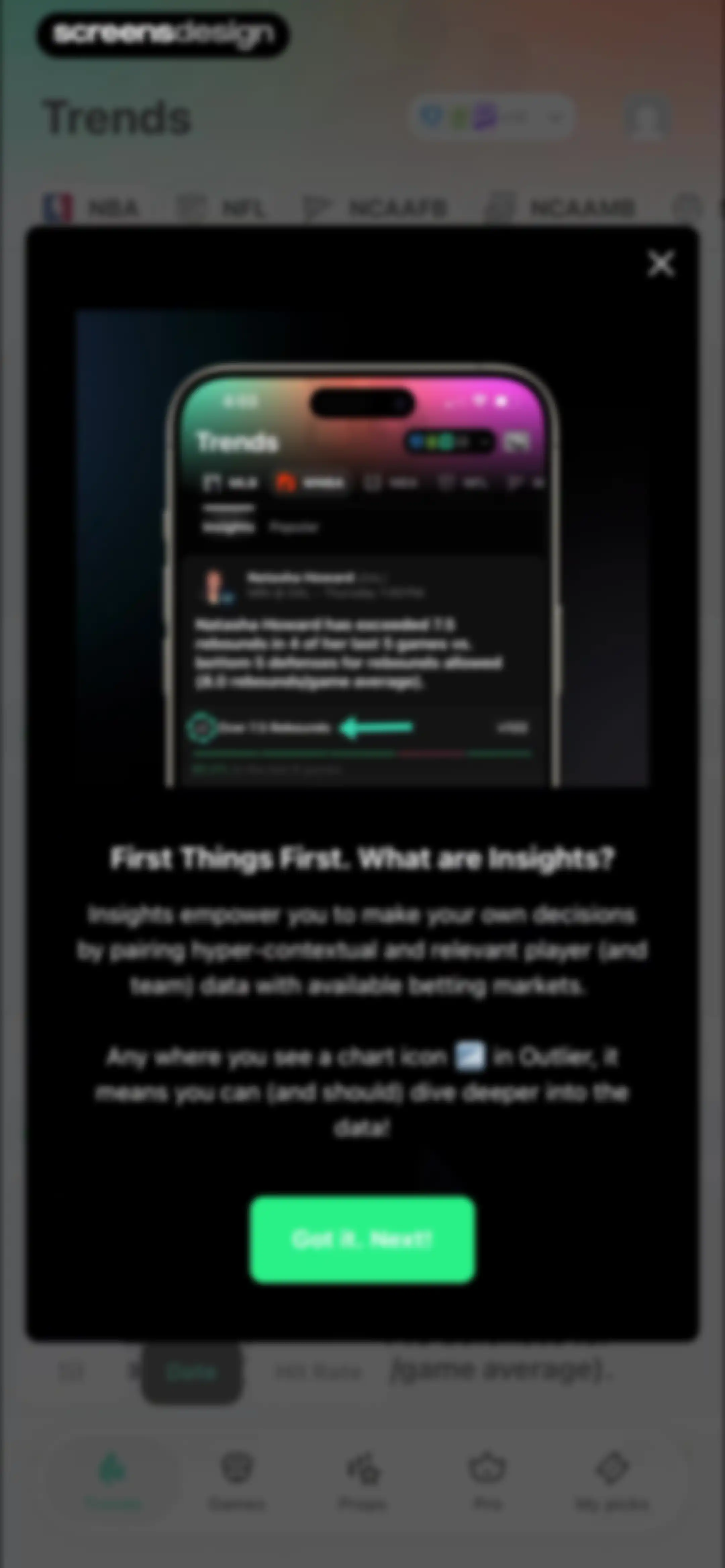 Outlier: Smart Sports Betting screen 25