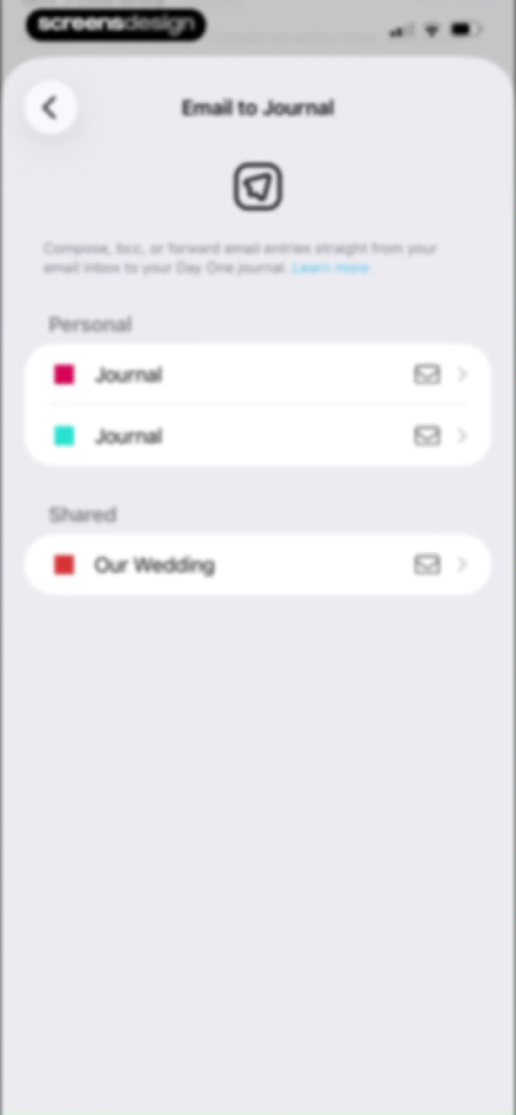 Day One: Daily Journal & Diary screen 154