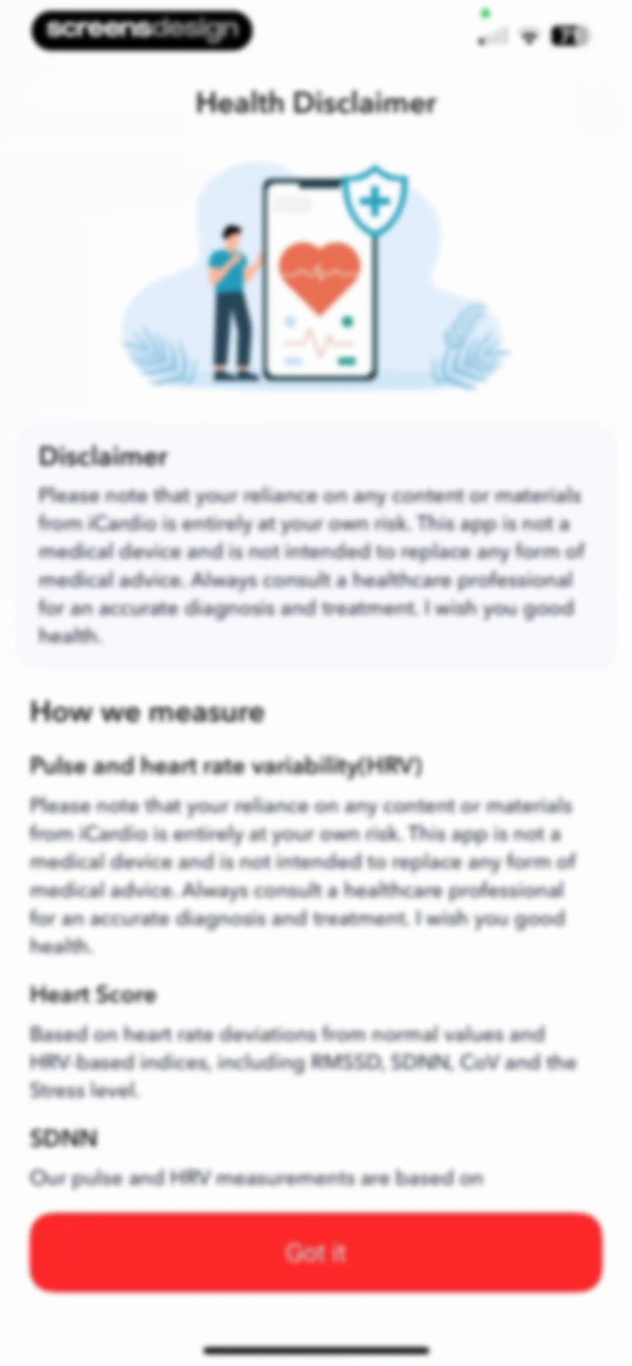 iCardio - Heart Rate Tracker screen 88