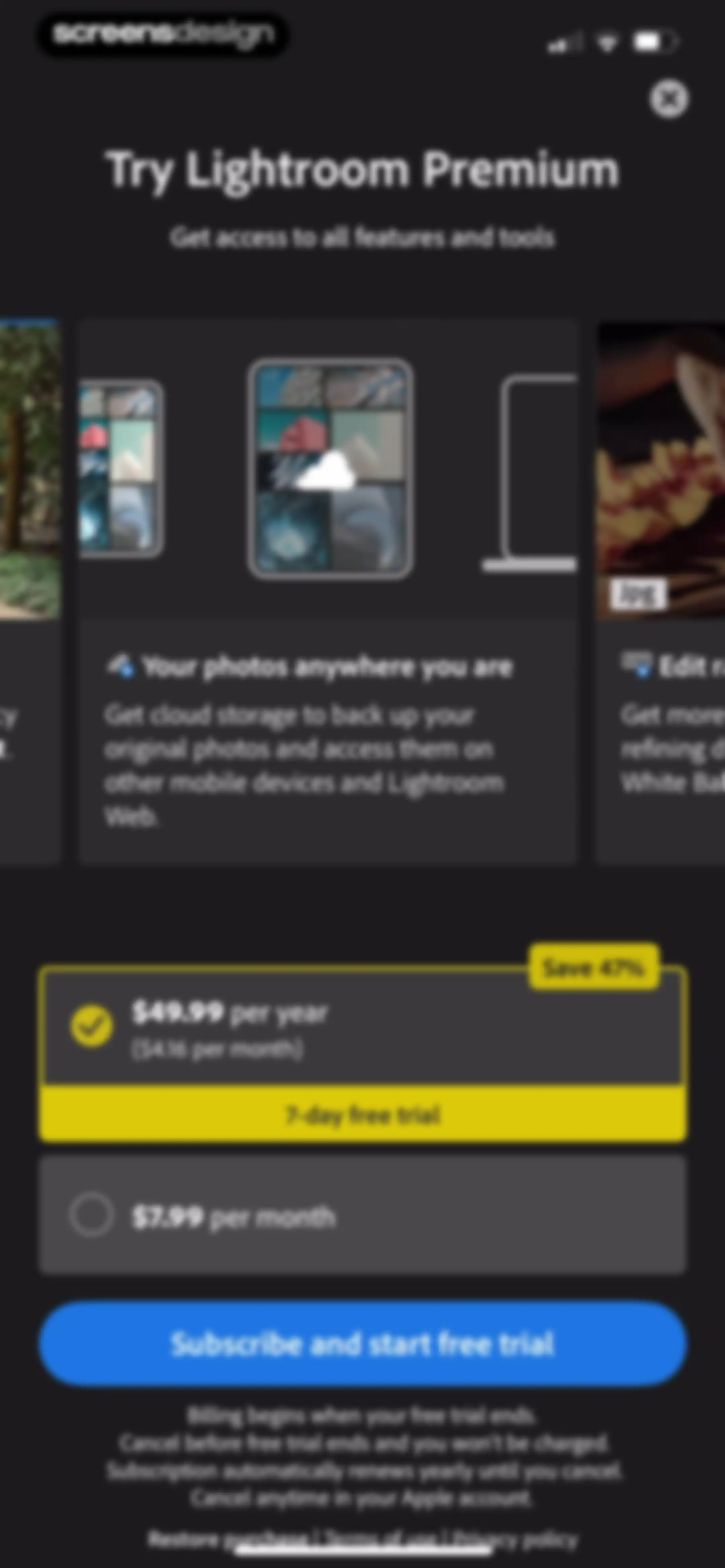 Lightroom: AI Photo Editor screen 17