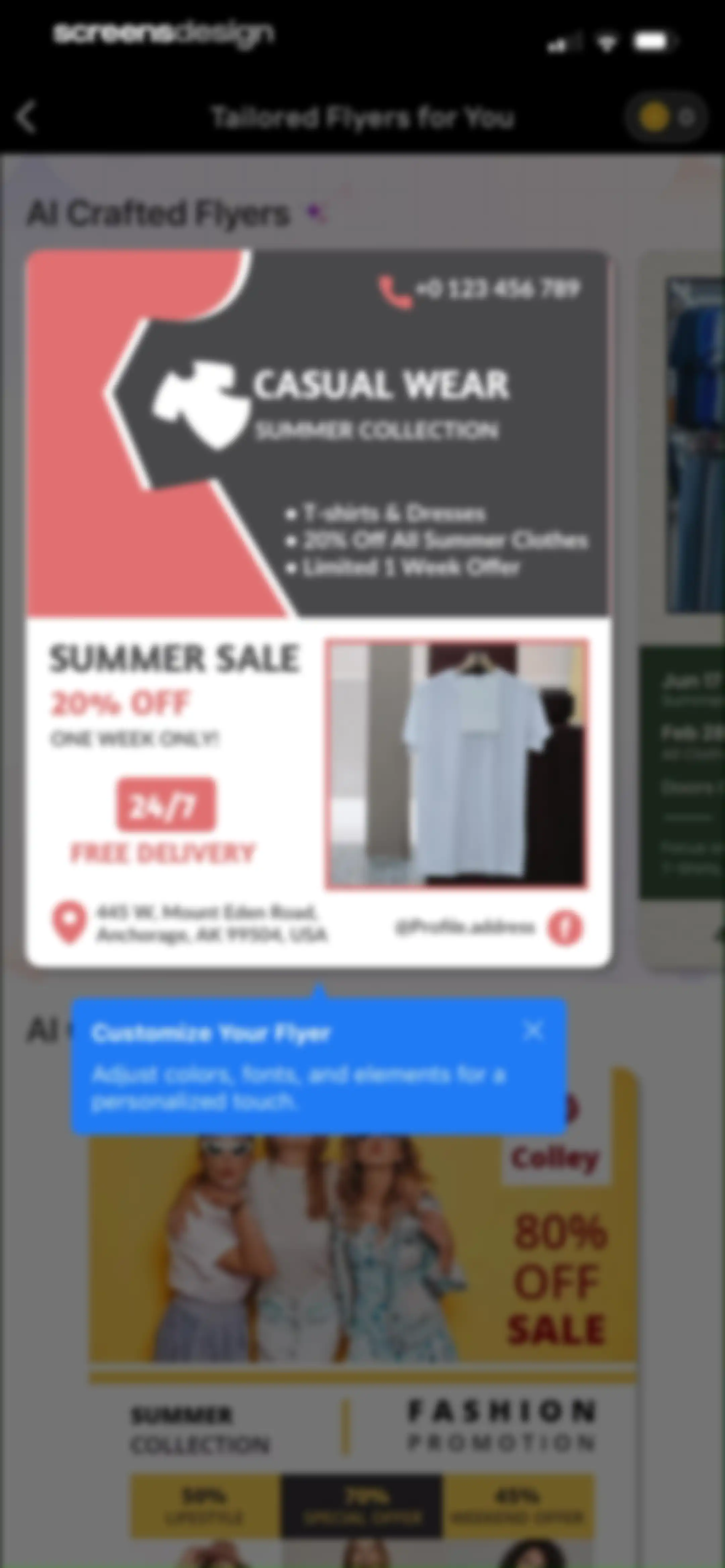 Flyer Maker + Poster Maker screen 112