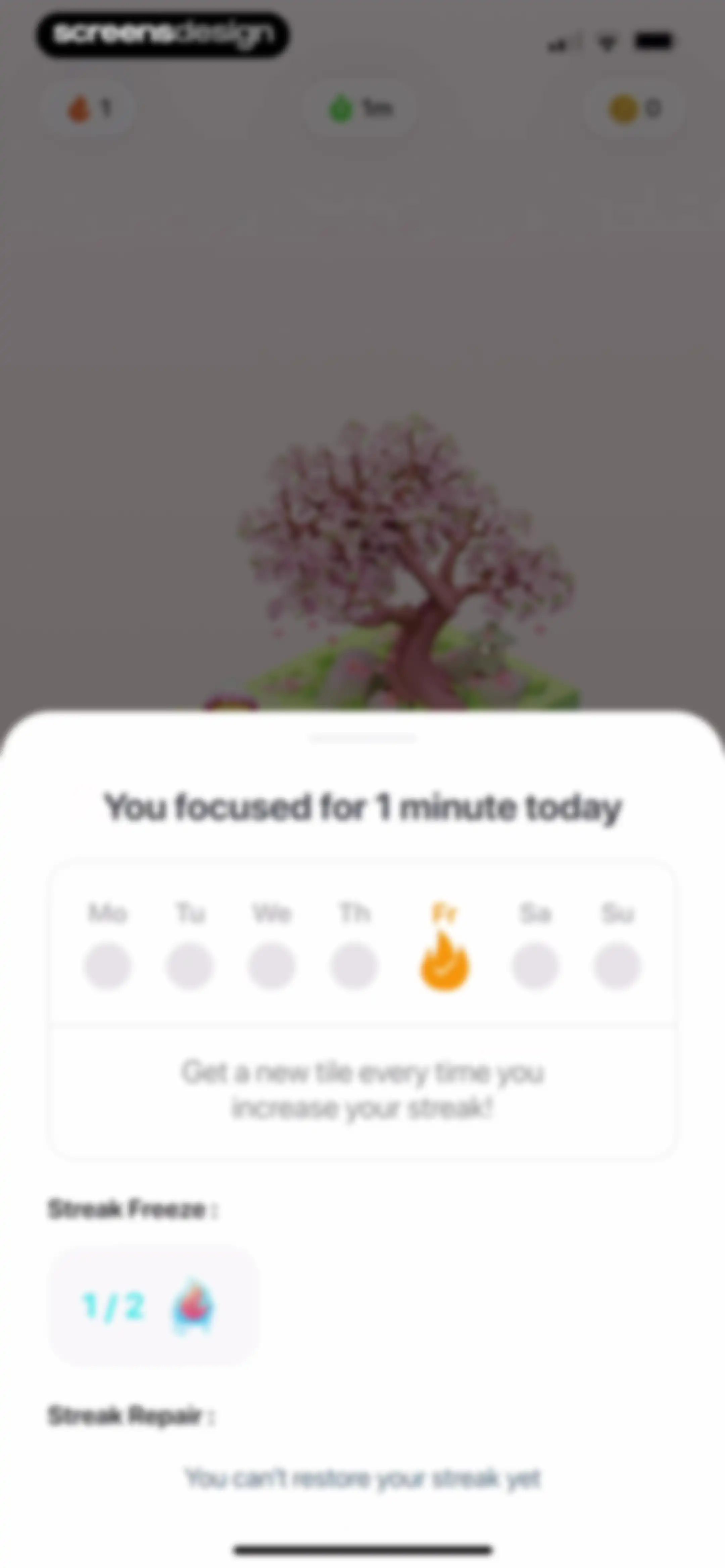 Focus Tree: Timer & Flashcards screen 101