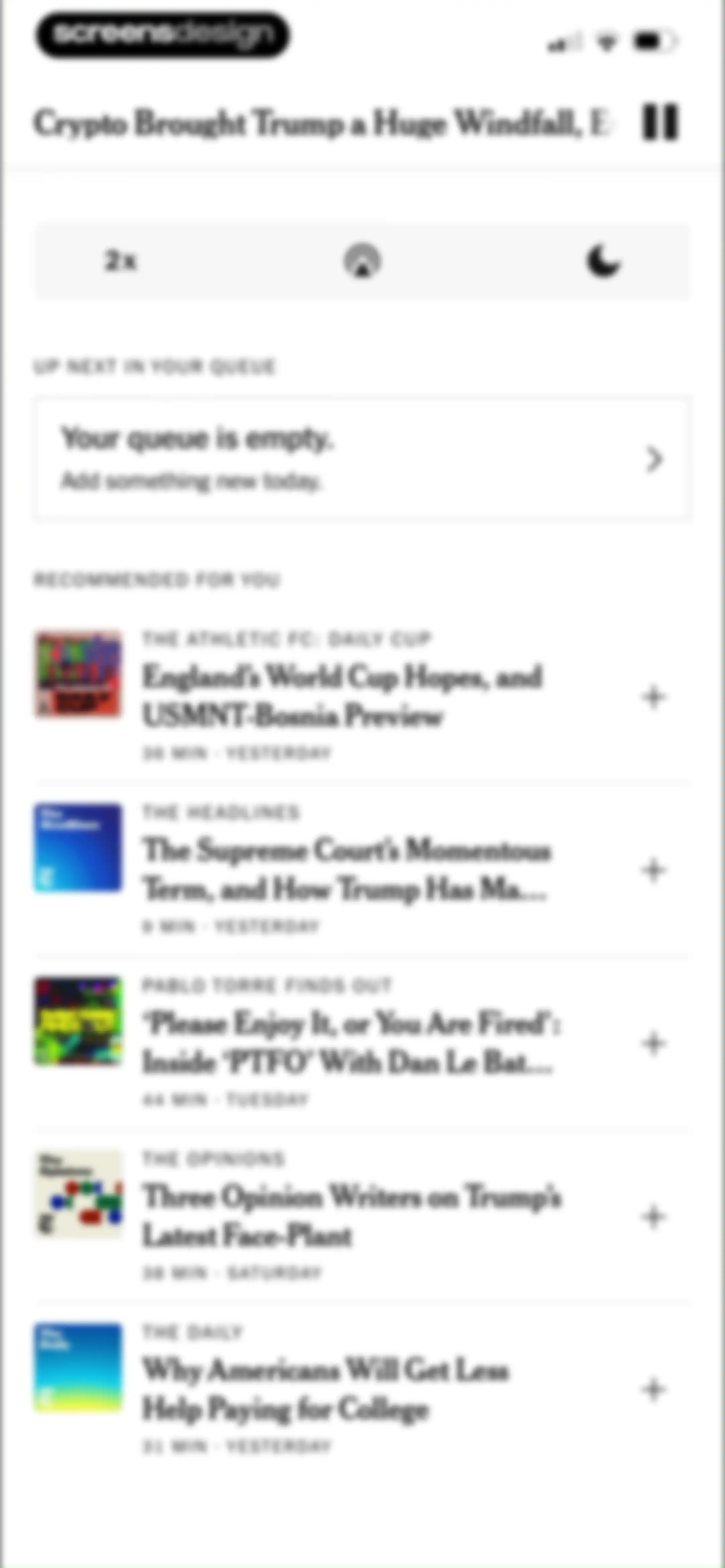 NYTimes: US and Global News screen 21
