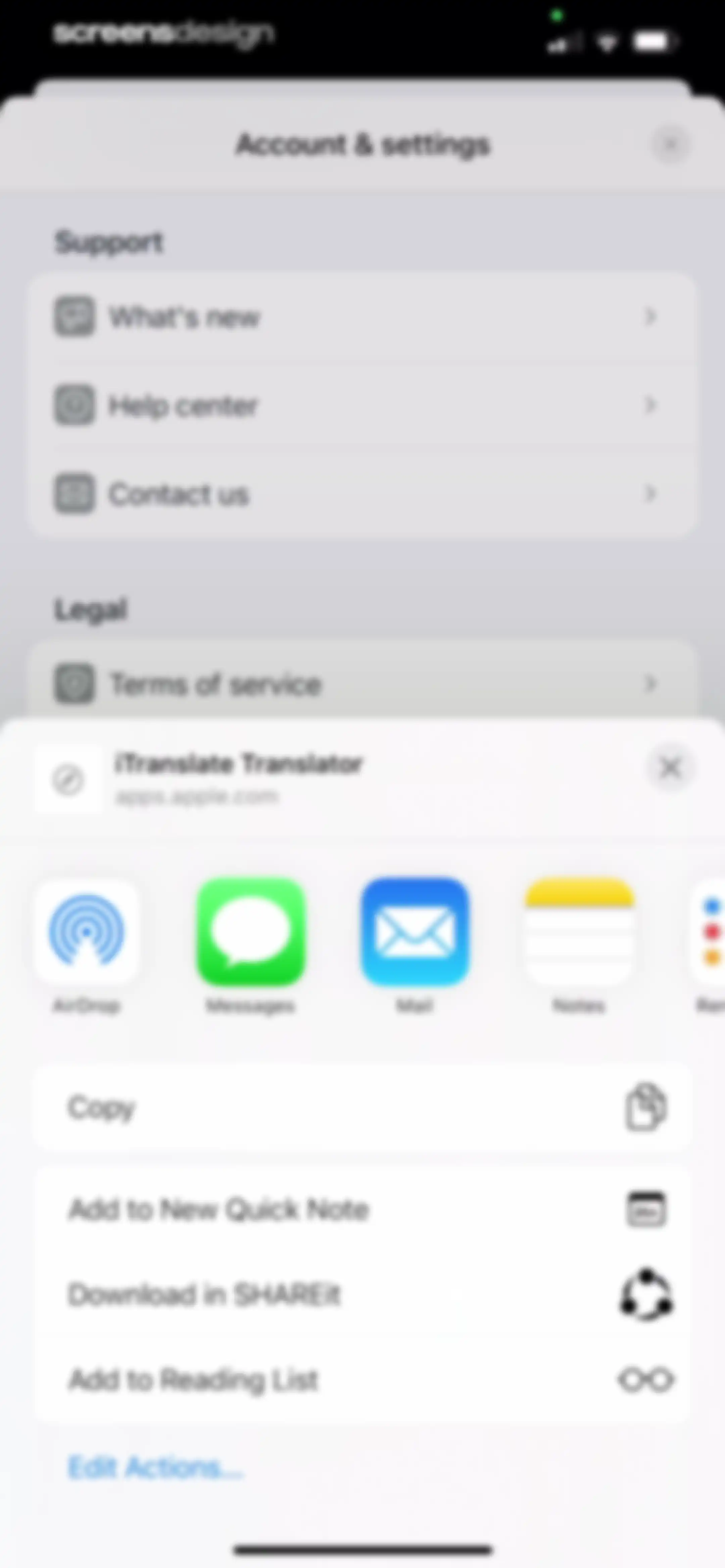 iTranslate Translator screen 104