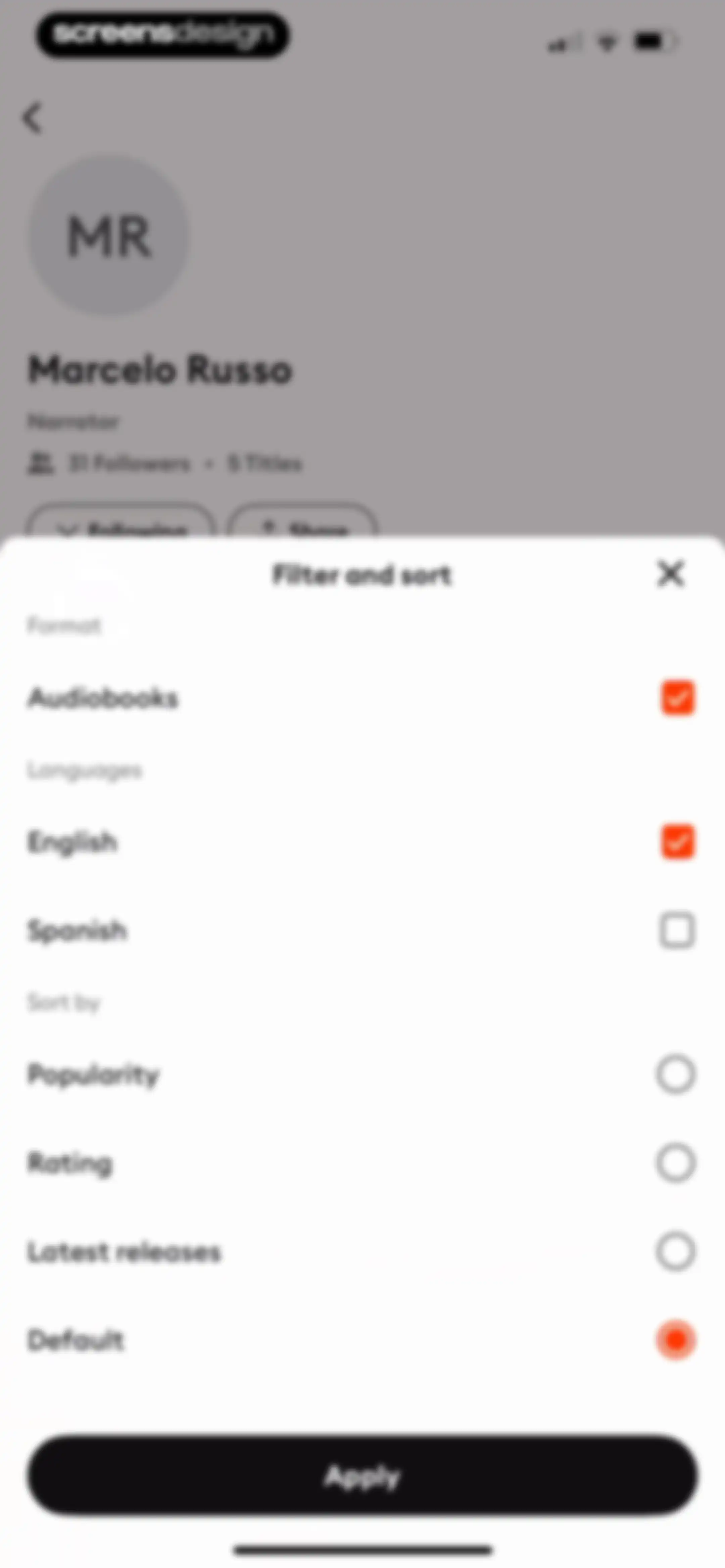 Storytel - Audiobooks Library screen 44