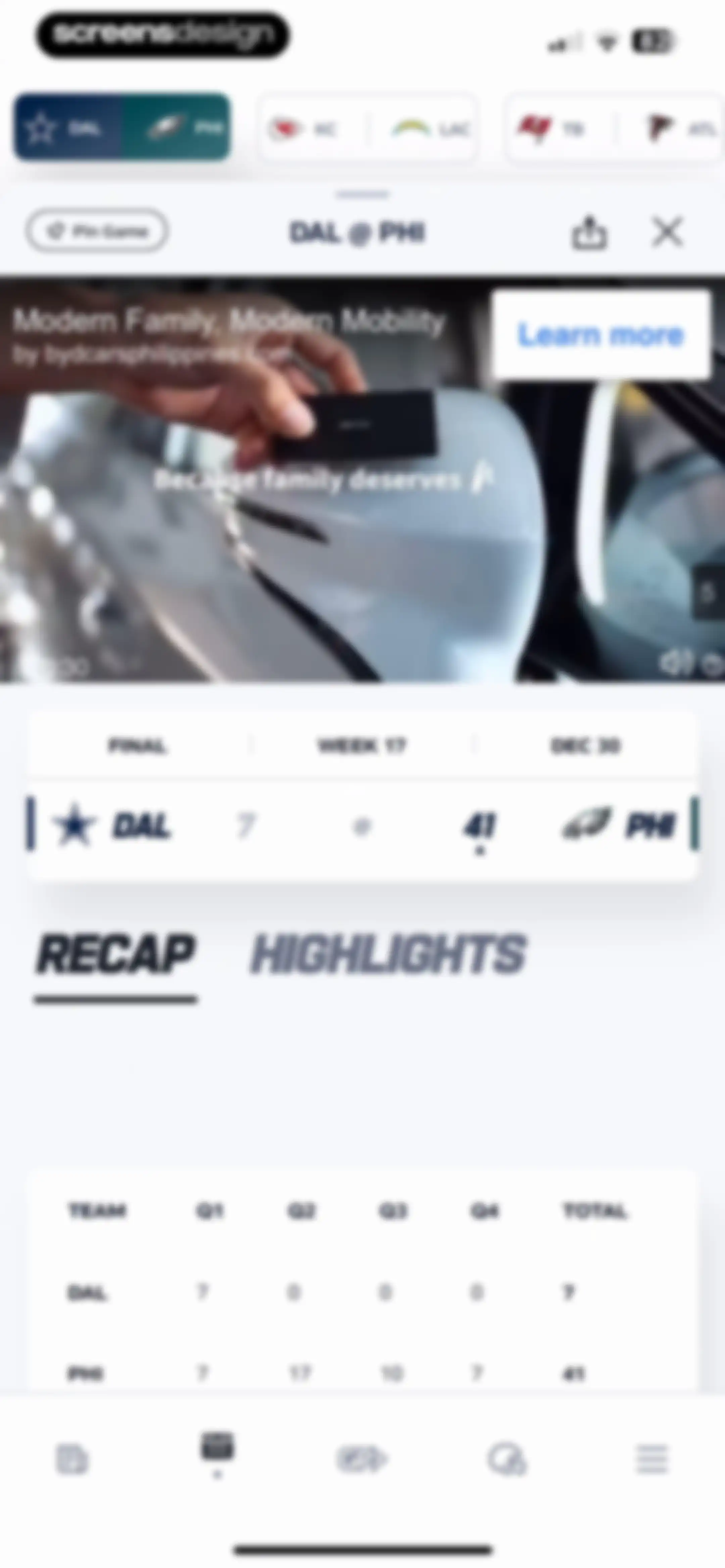 NFL screen 76