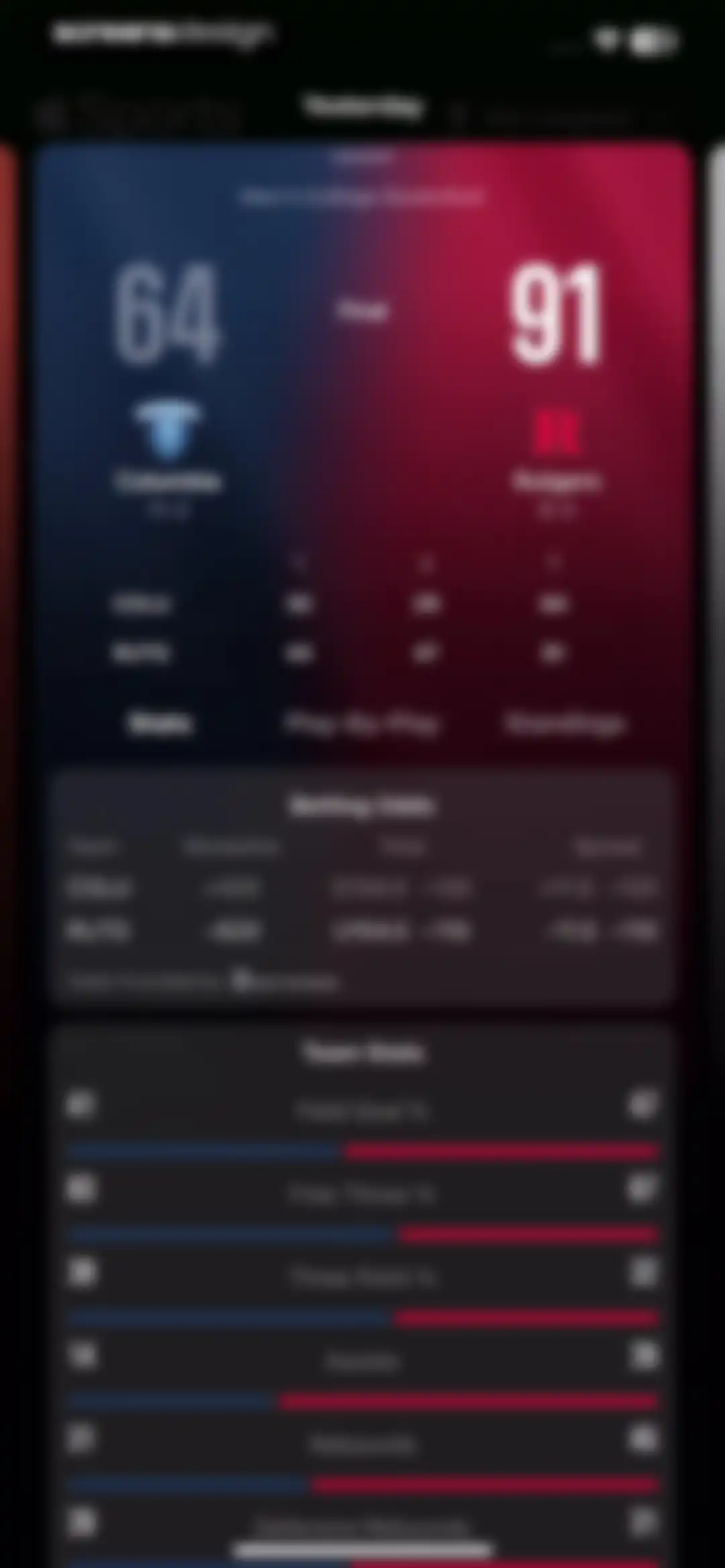 Apple Sports screen 18