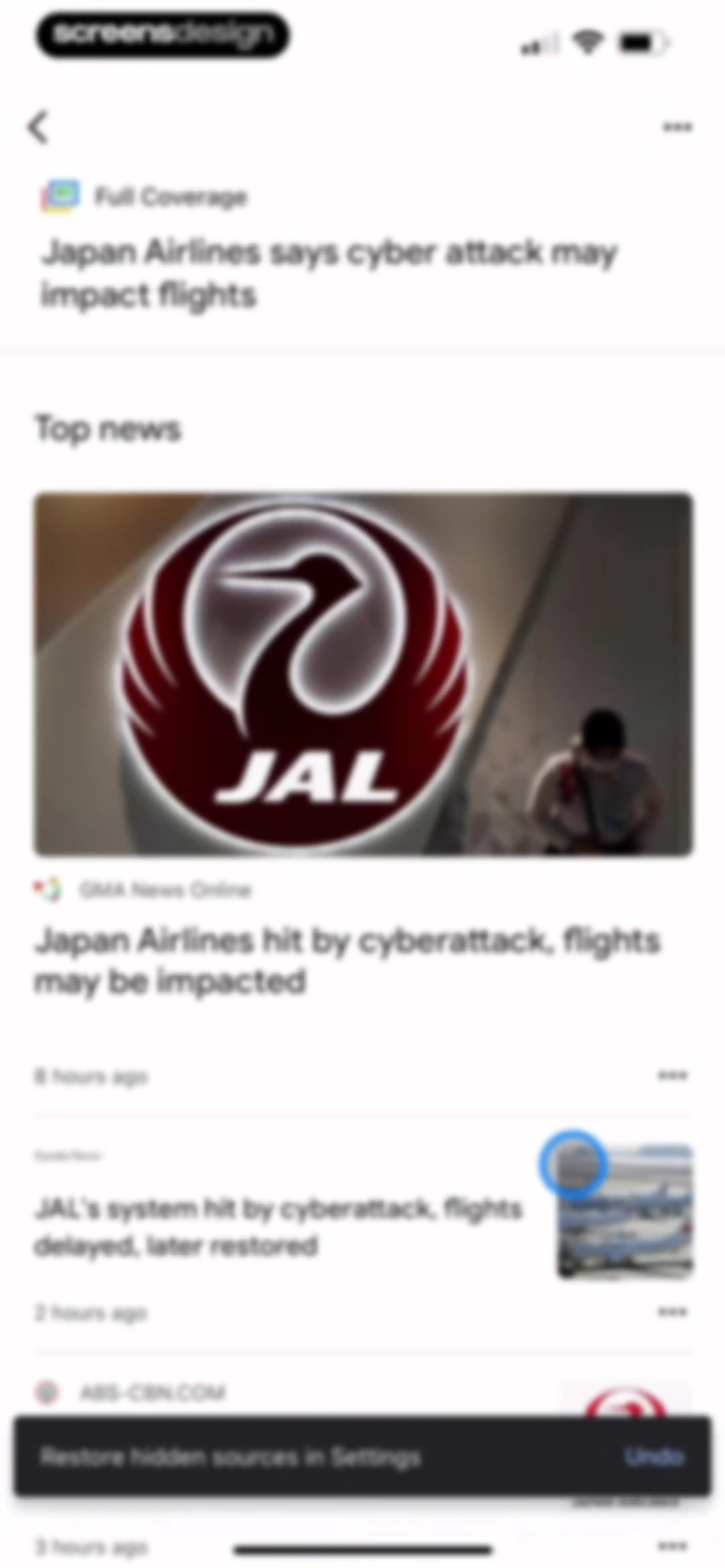 Google News screen 33