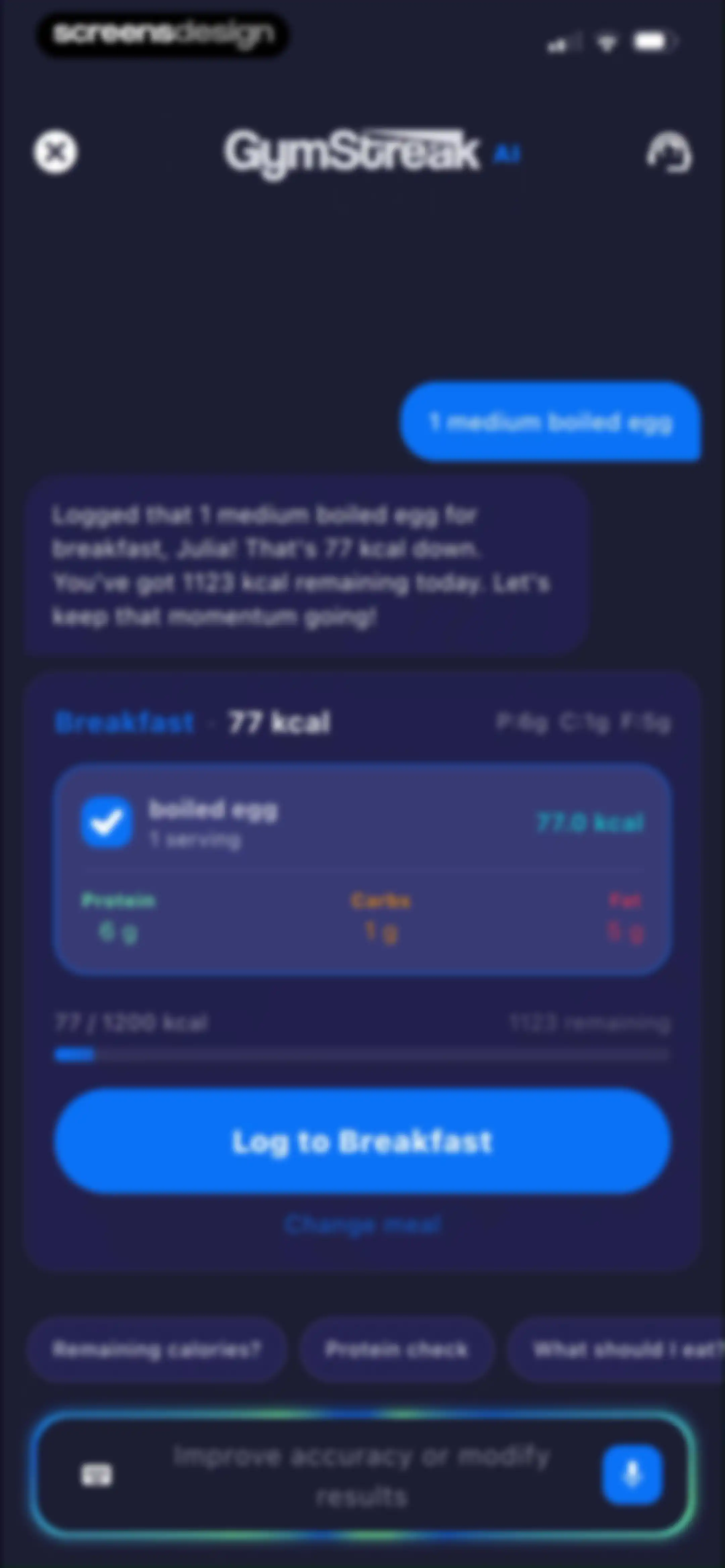 GymStreak: AI Personal Trainer screen 147