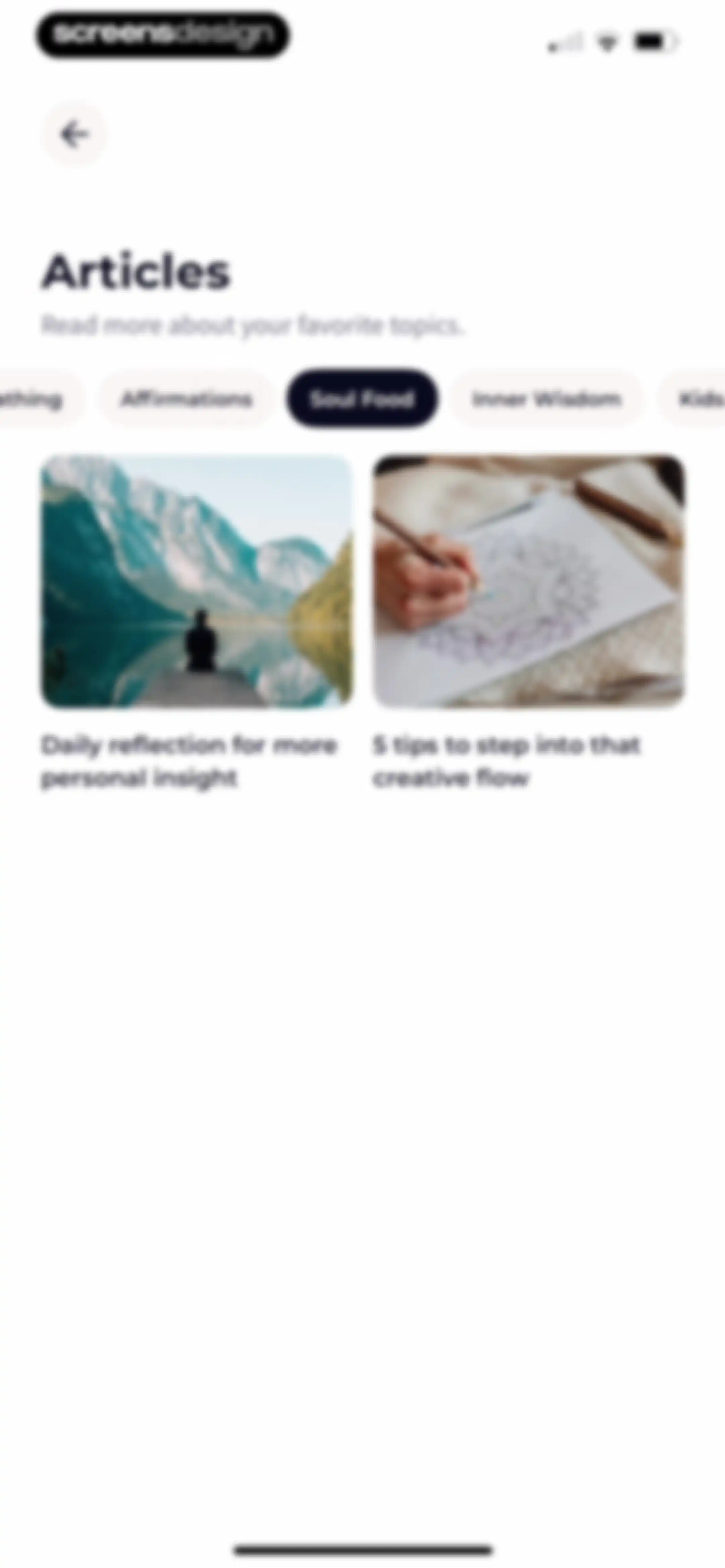Meditation Moments - Guided screen 51