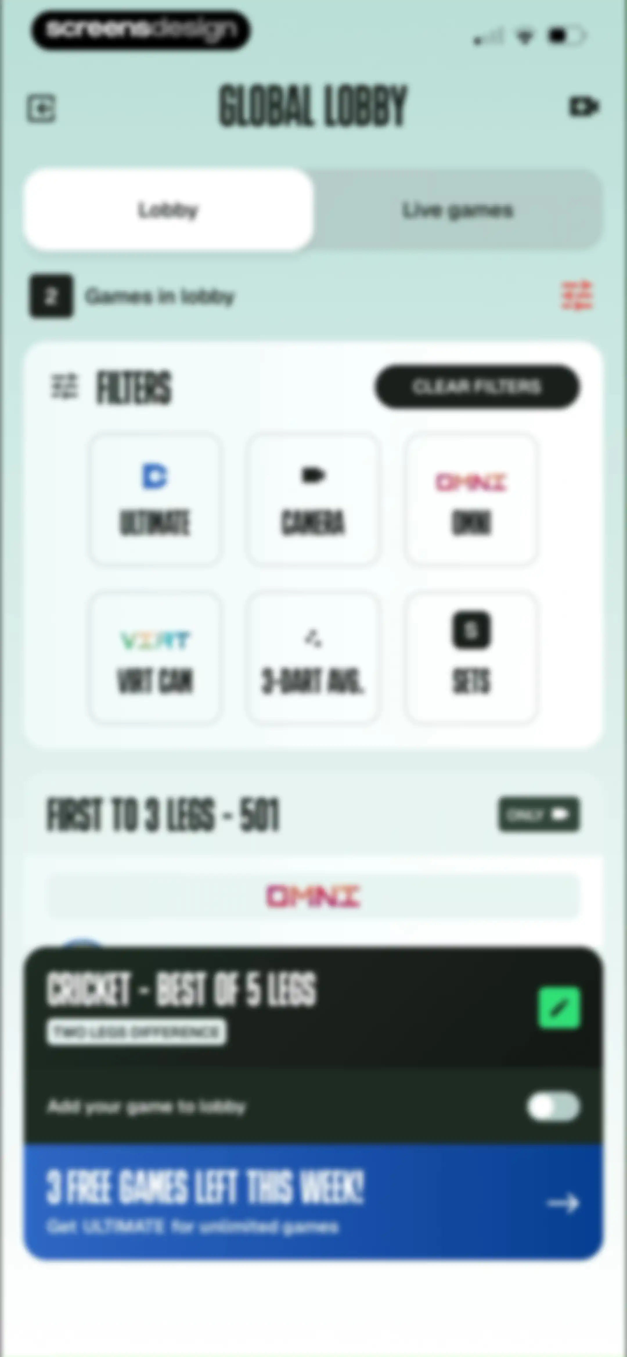 DartCounter screen 80
