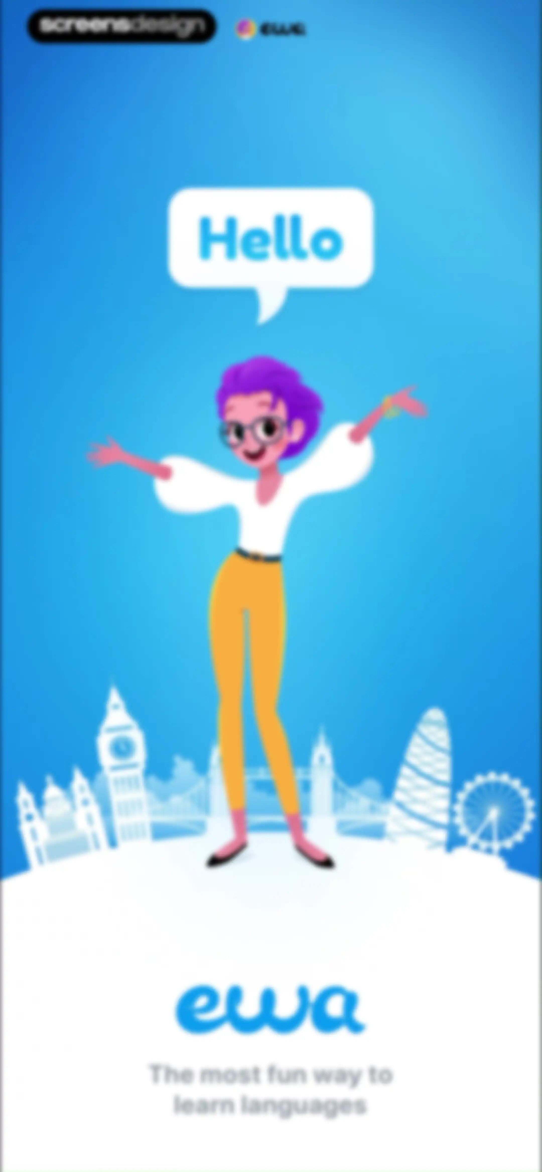 EWA: Learn Languages screen 2