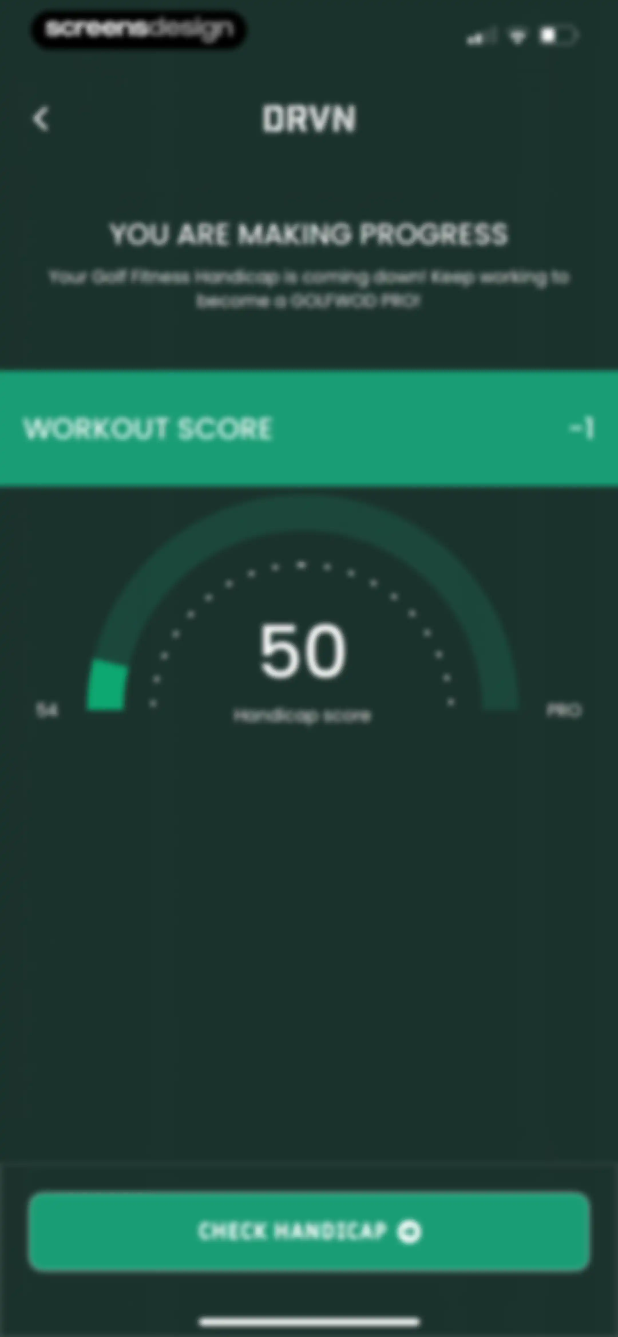 DRVN - Golf & Gym Workouts screen 112