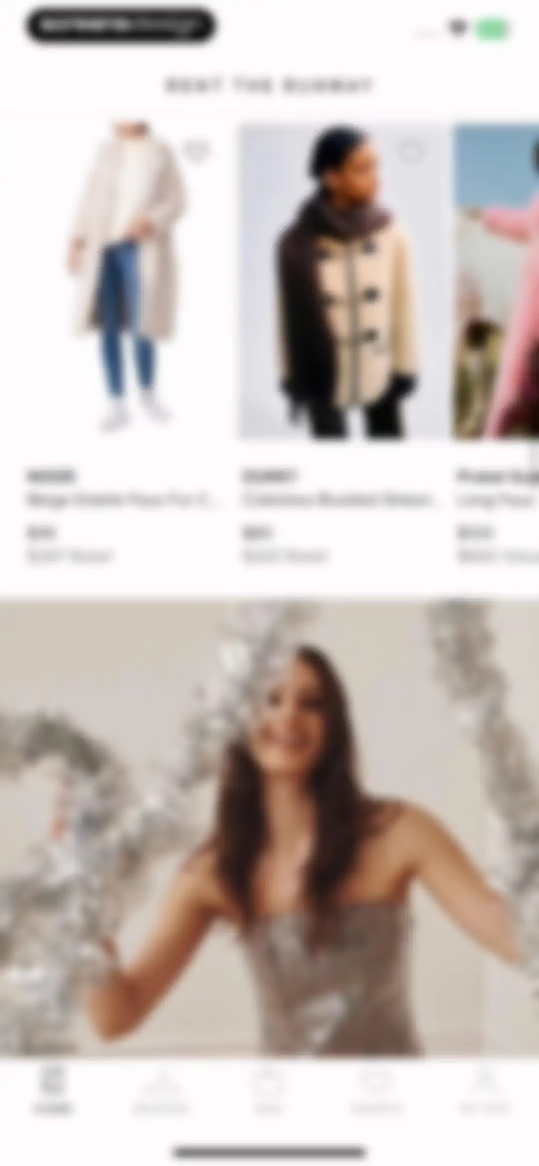 Rent the Runway (RTR) screen 51