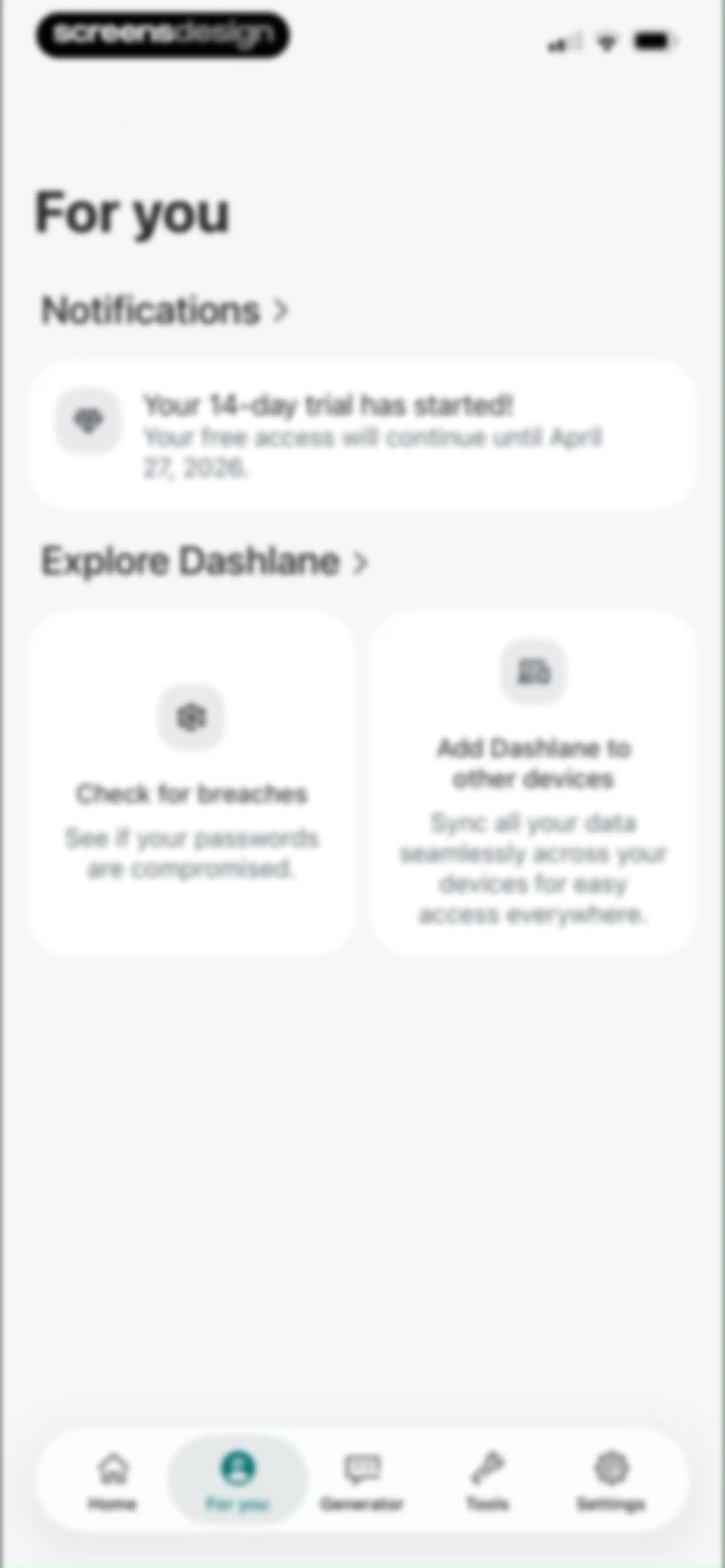 Dashlane Password Manager screen 30