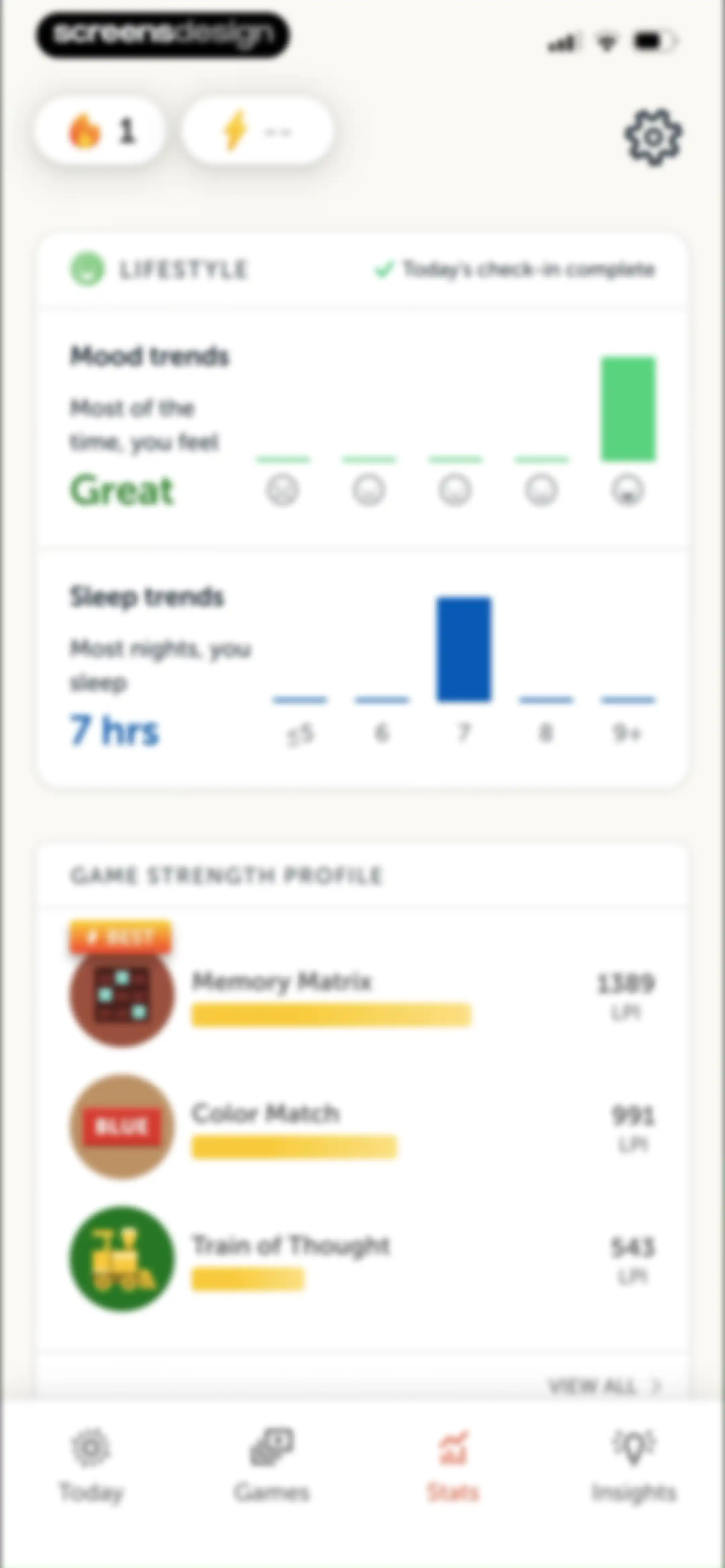 Lumosity: Brain Training Games screen 100