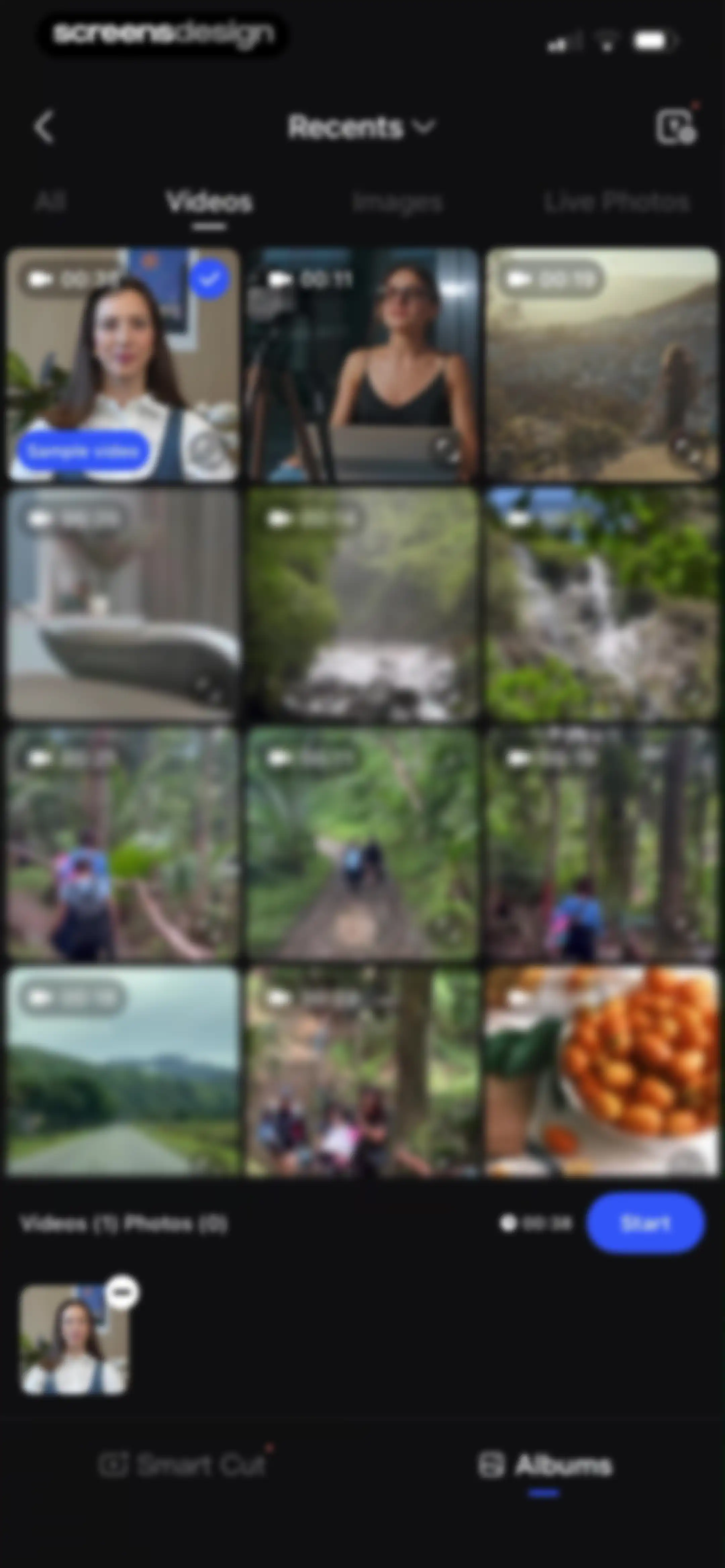 Vmake Labs: create viral video screen 16