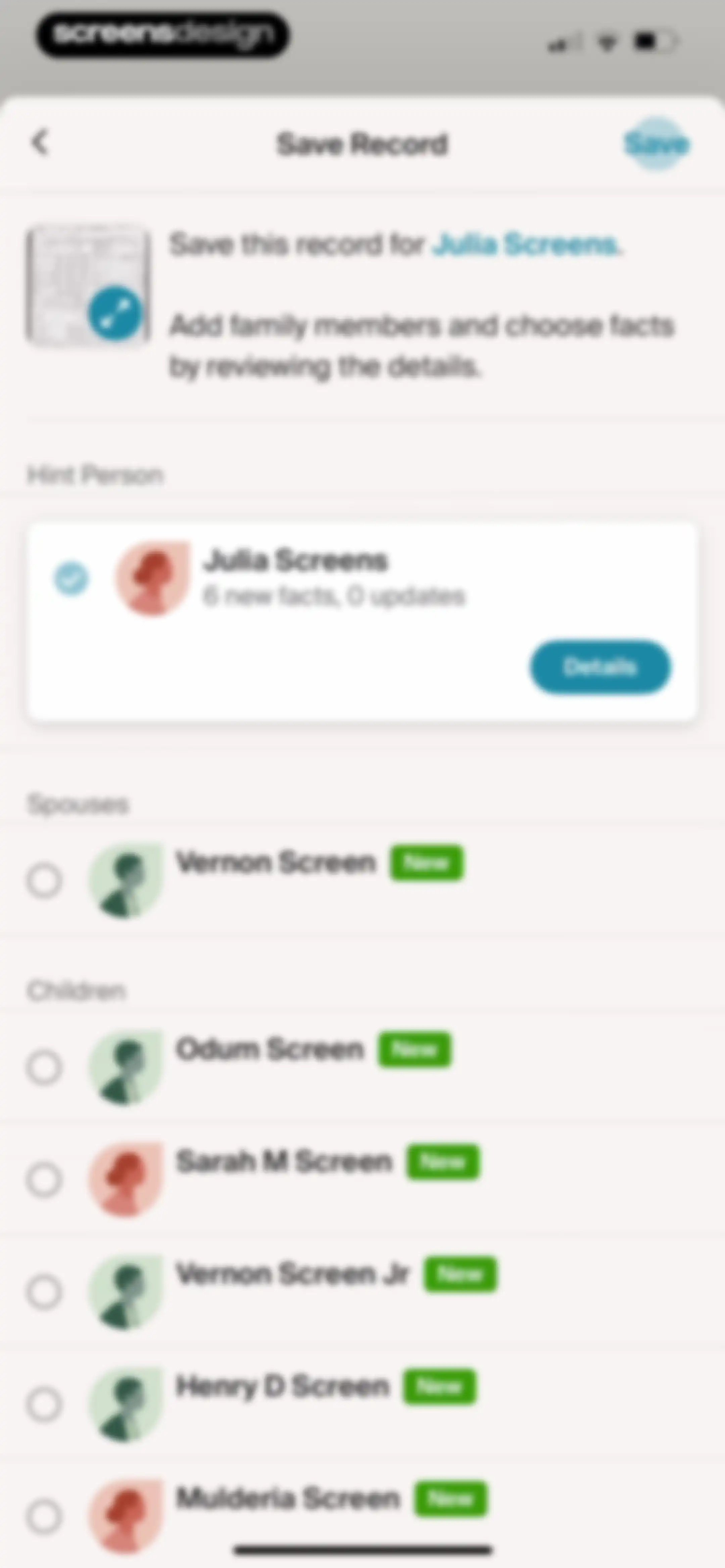 Ancestry: Family History & DNA screen 188