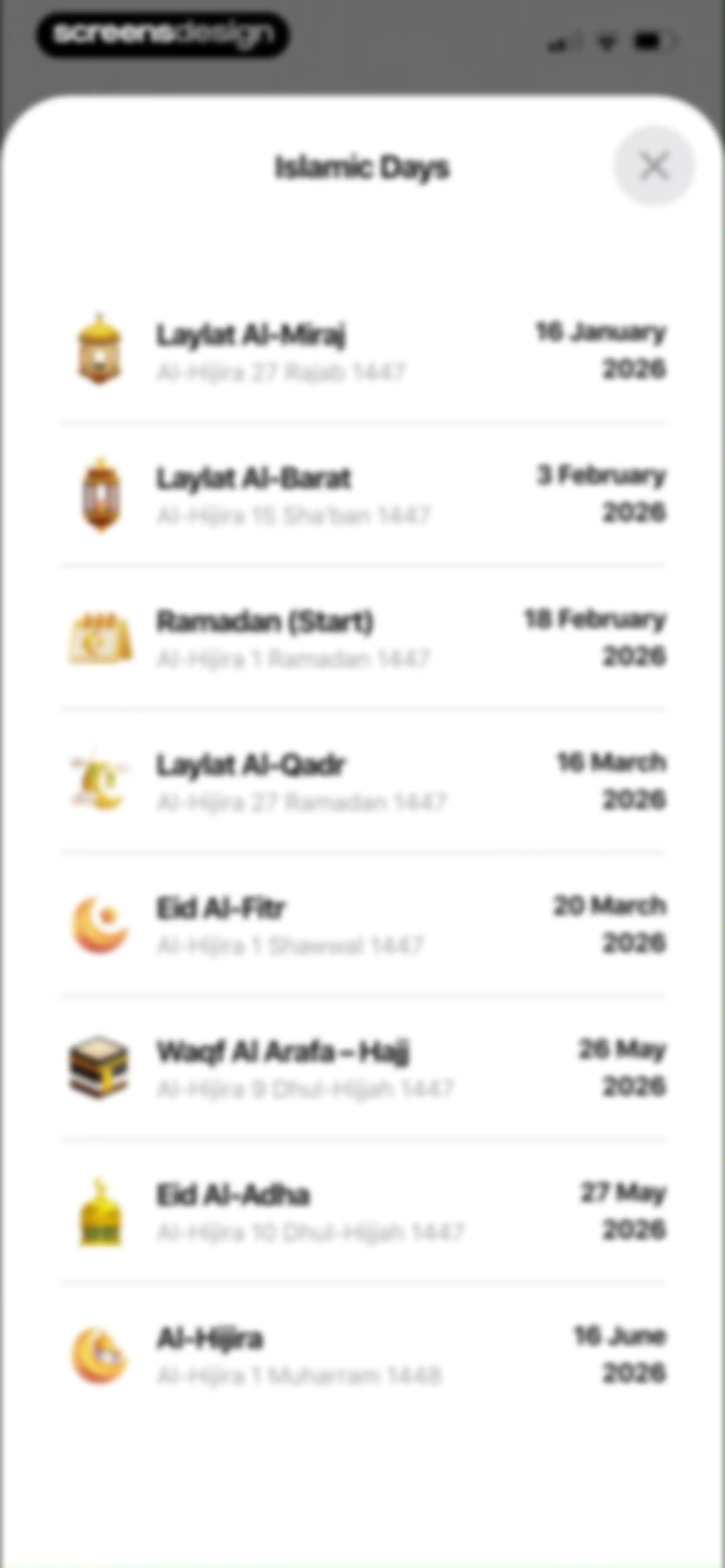Muslim: Prayer Times, Qibla screen 25