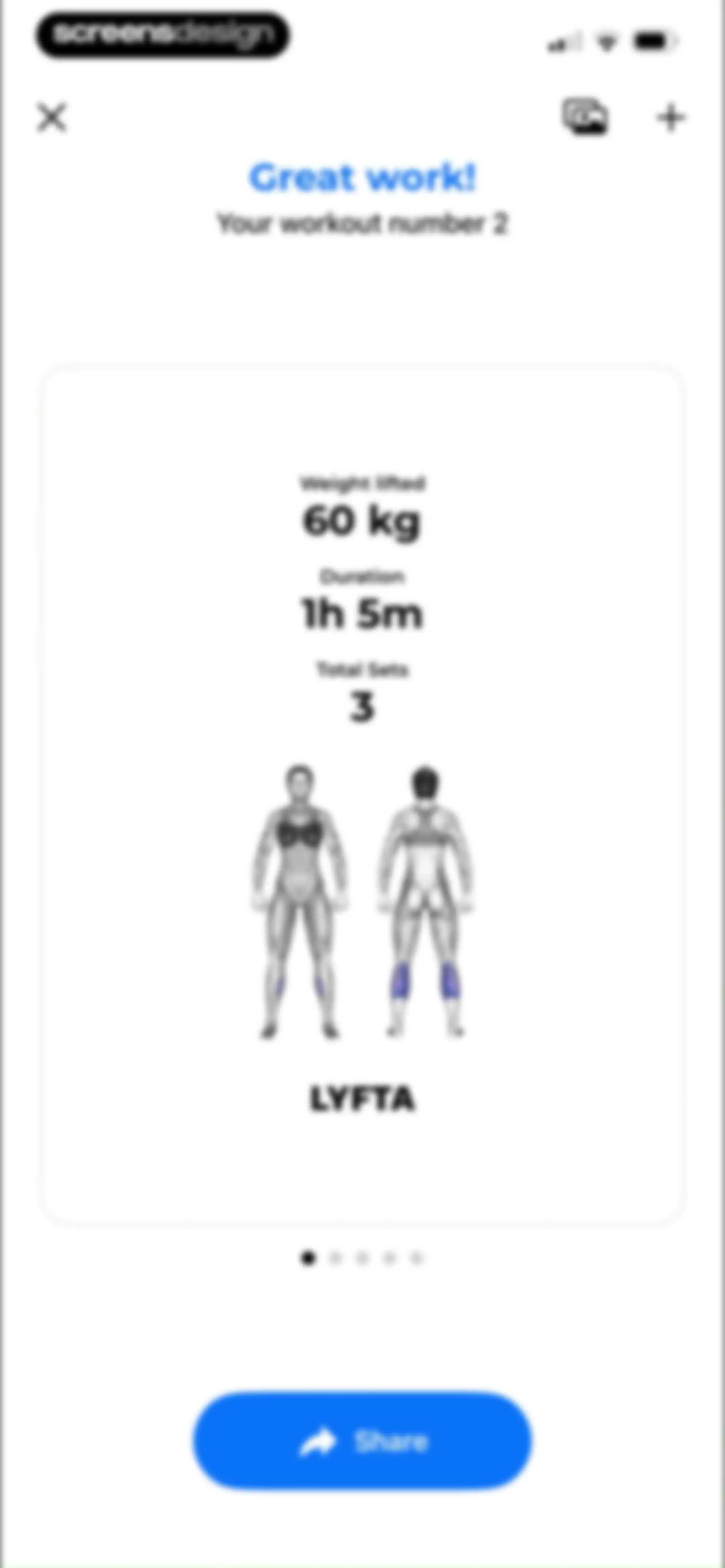 Lyfta: Gym Workout Tracker Log screen 124