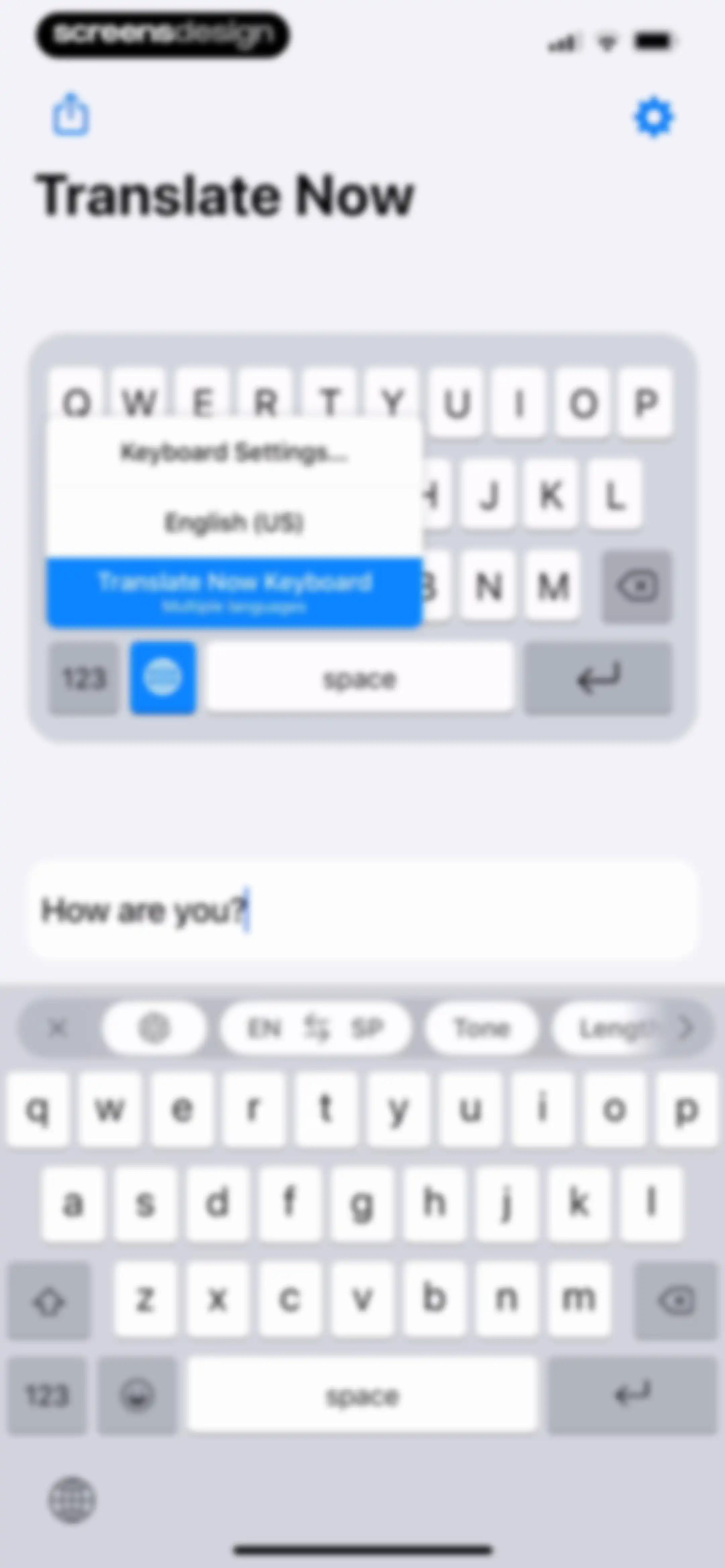 Translator Keyboard - Language screen 19