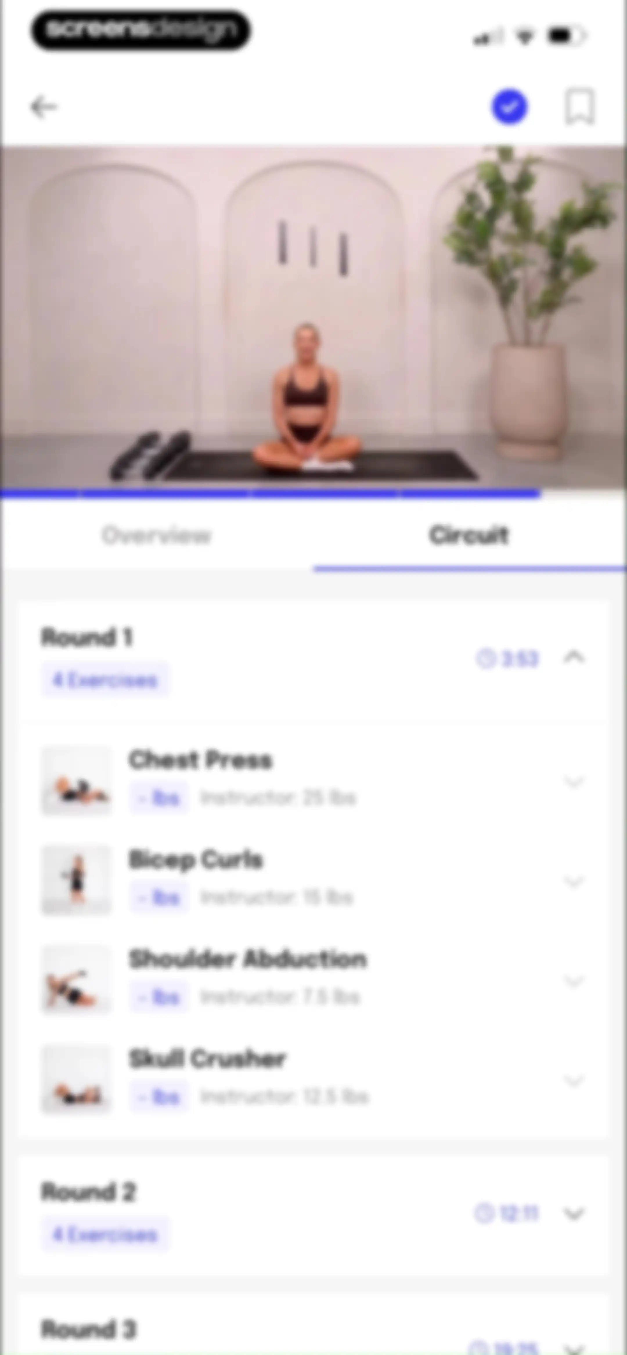 Evlo Fitness screen 21