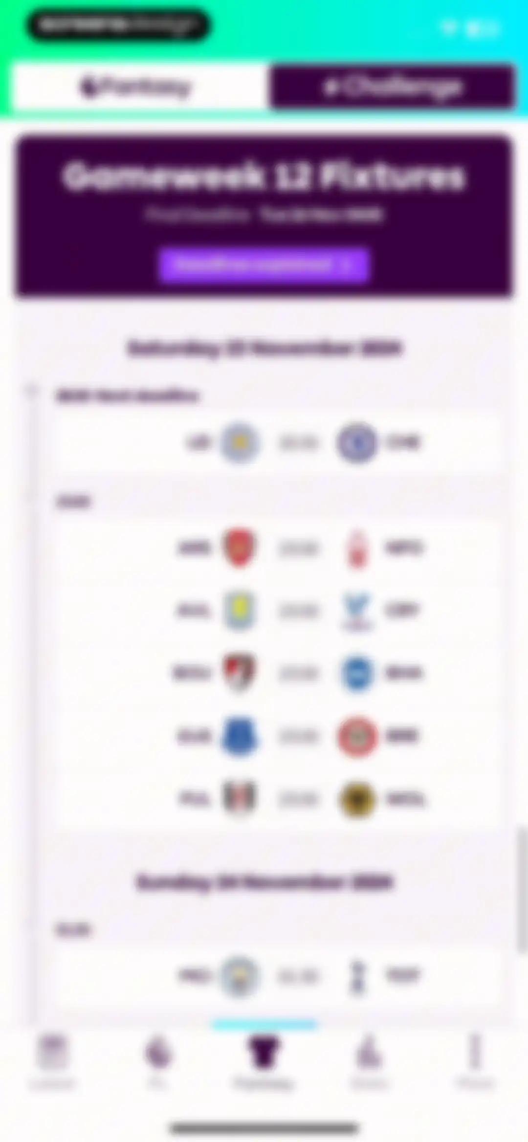 Premier League - Scores, News screen 138