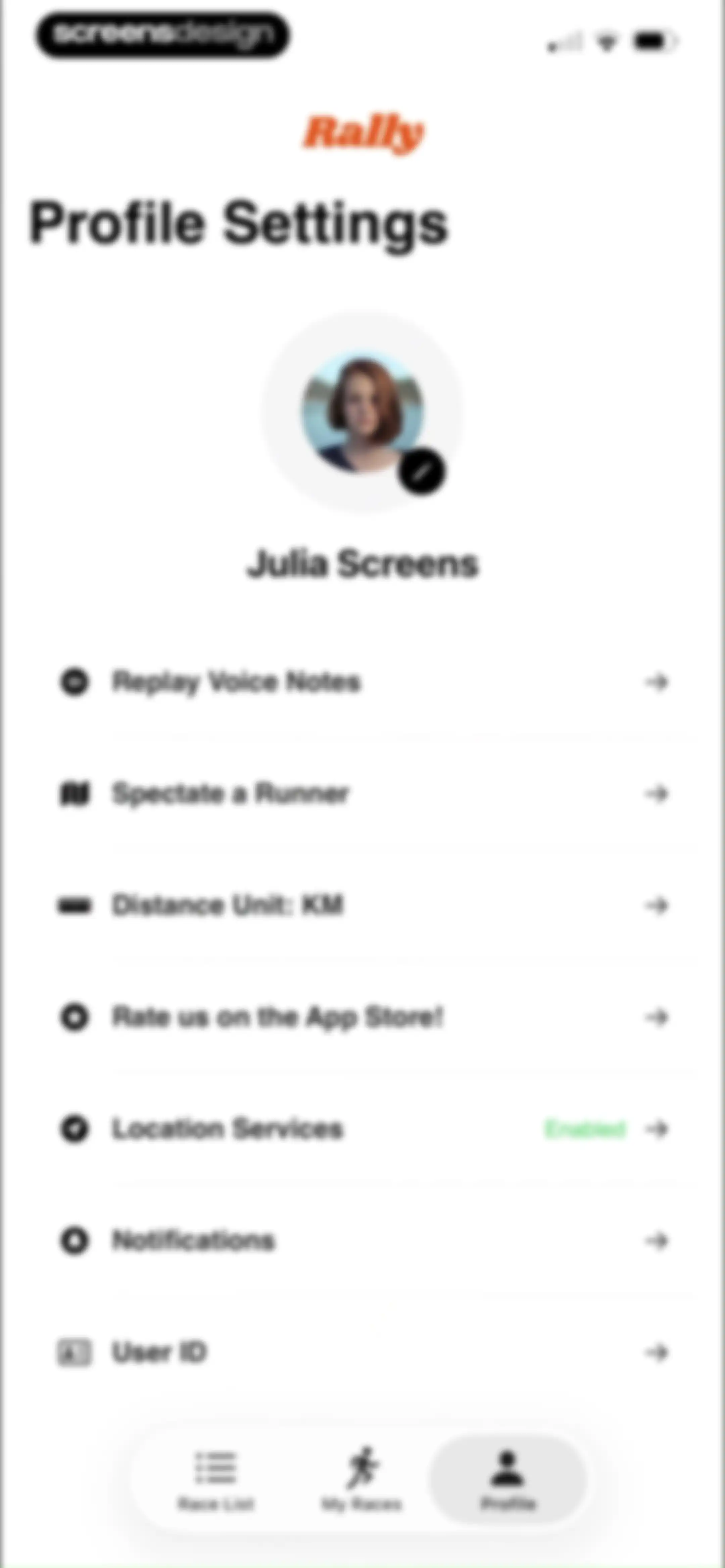 Rally: Voice Notes on Race Day screen 42