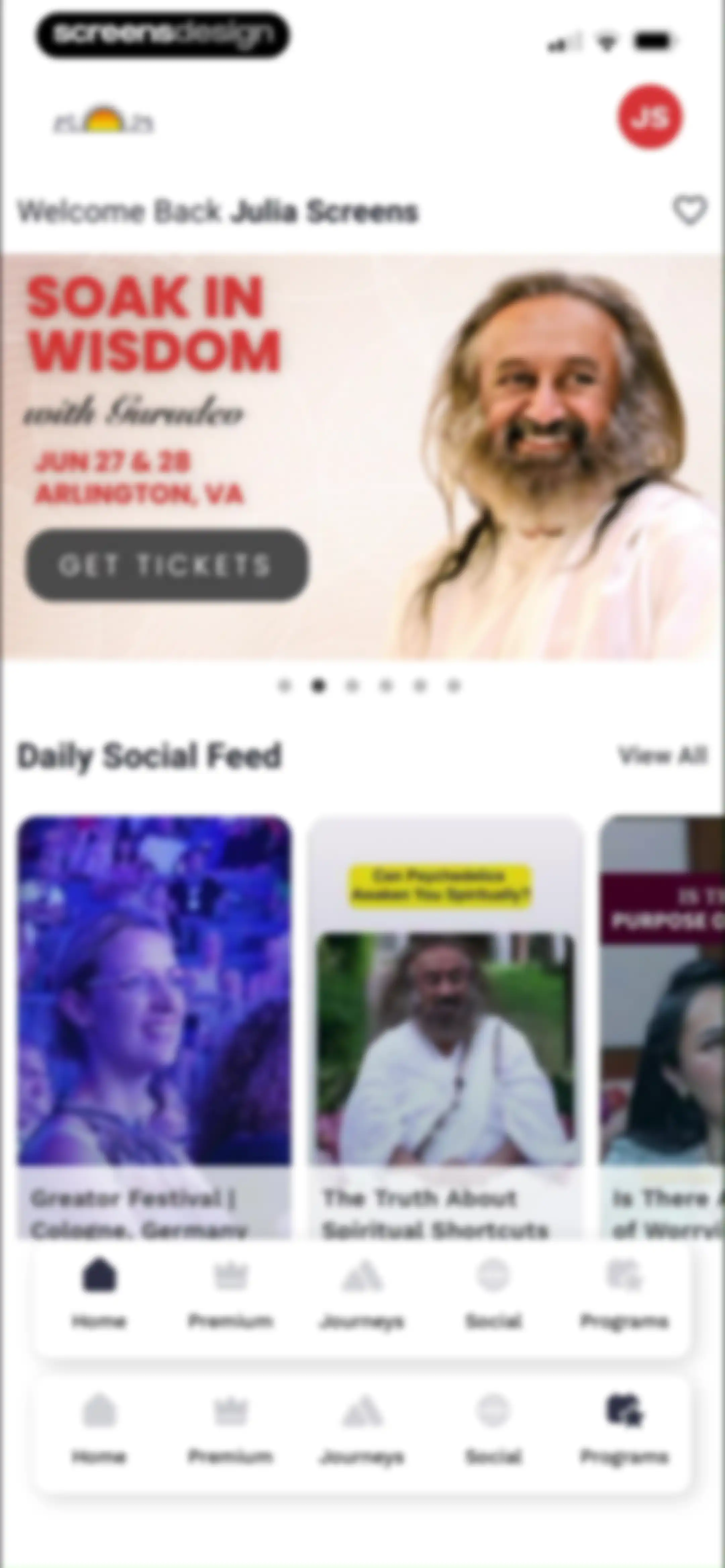 Art of Living Official App screen 46