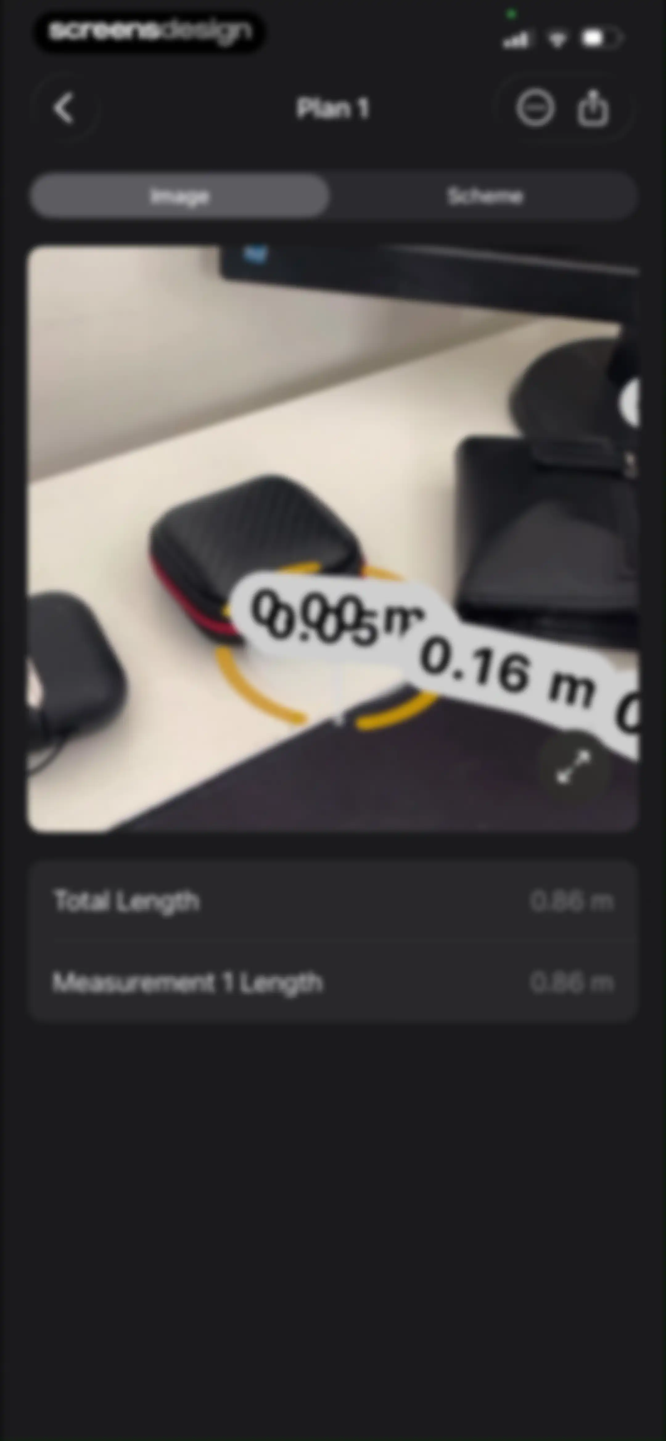 The Tape Measure & 3D Scanner screen 46