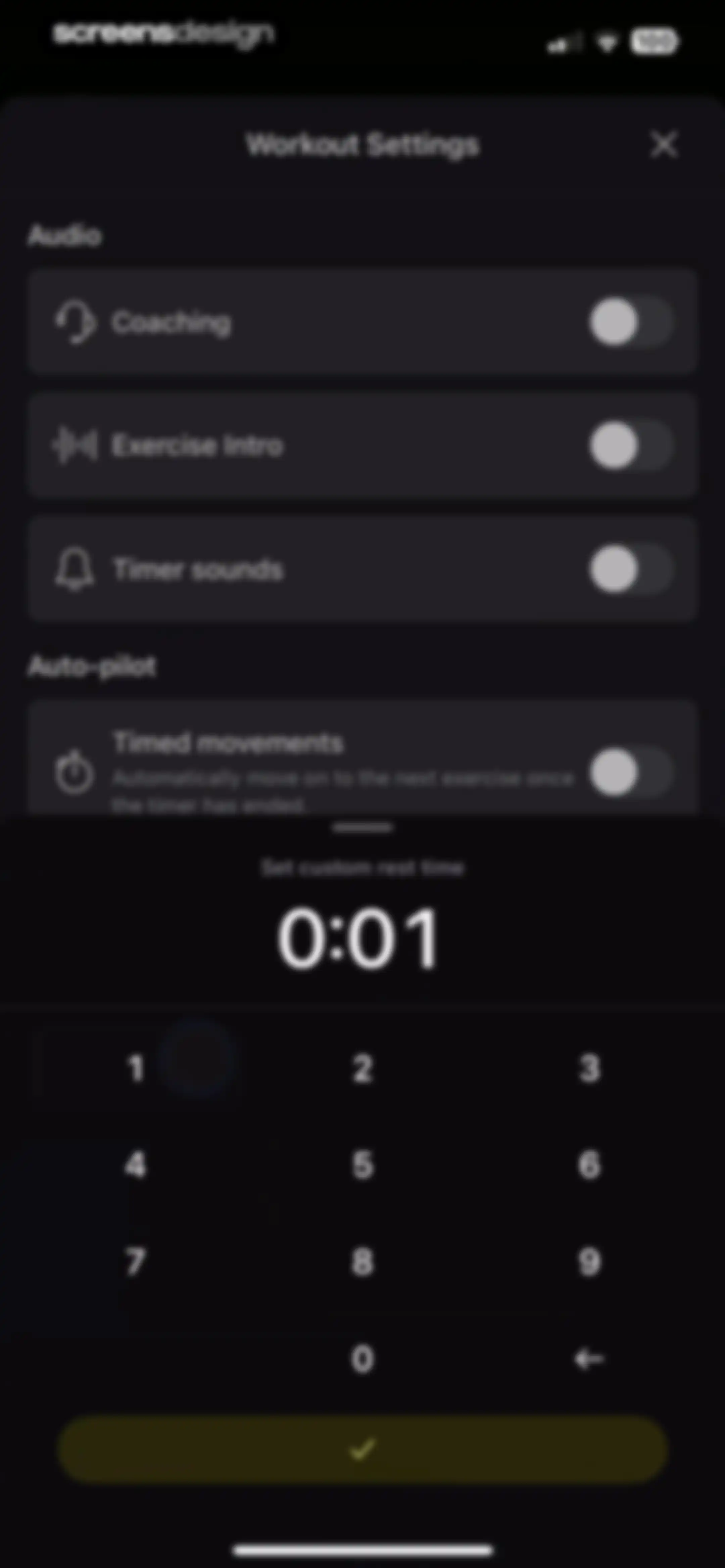 Peloton Strength+ screen 73