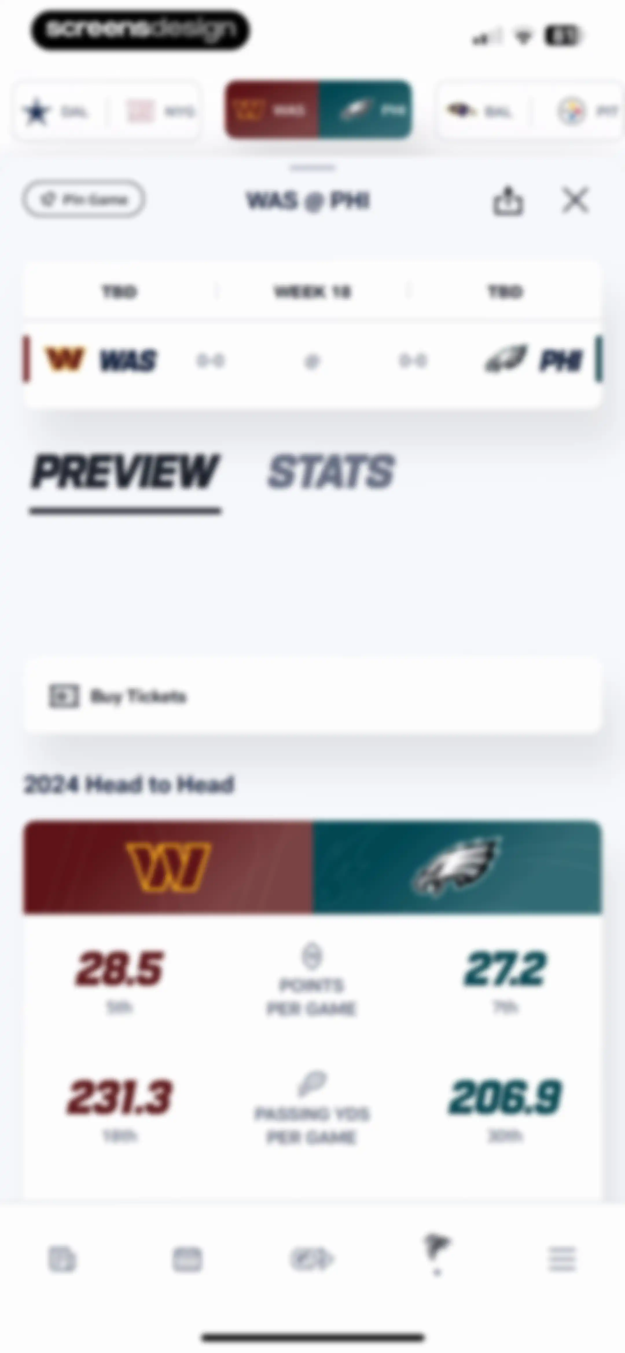 NFL screen 109