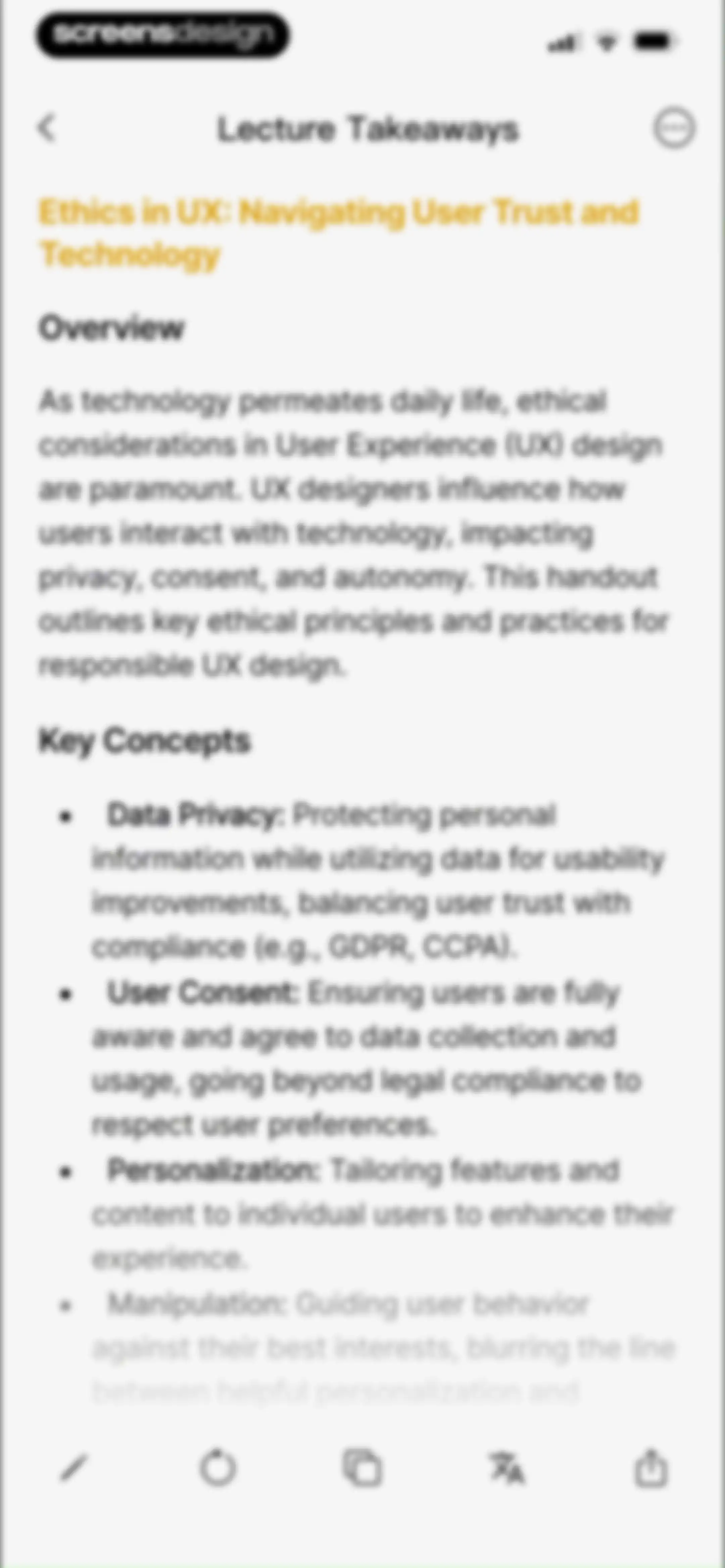 HyNote: AI Note Taker, Summary screen 67