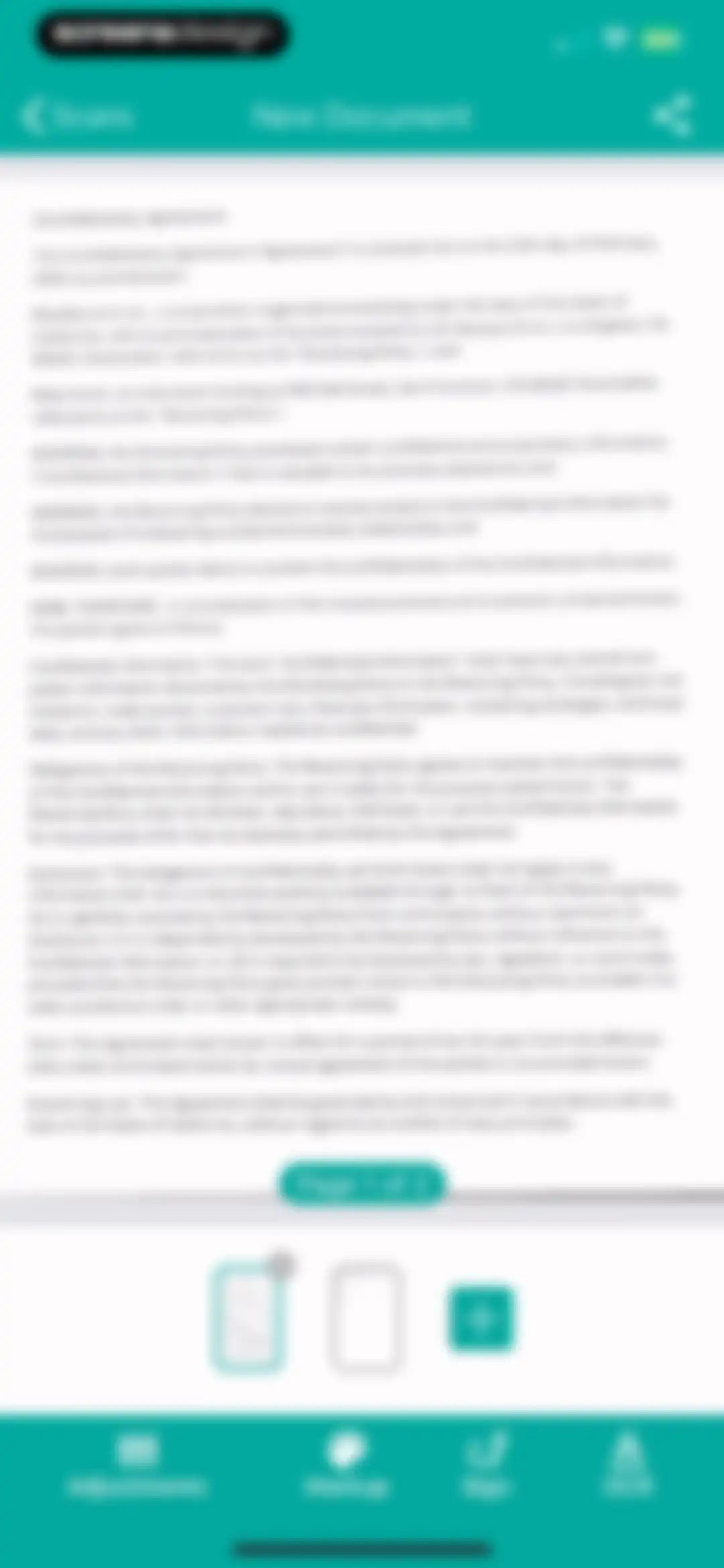 Scanner: Scan Documents screen 8