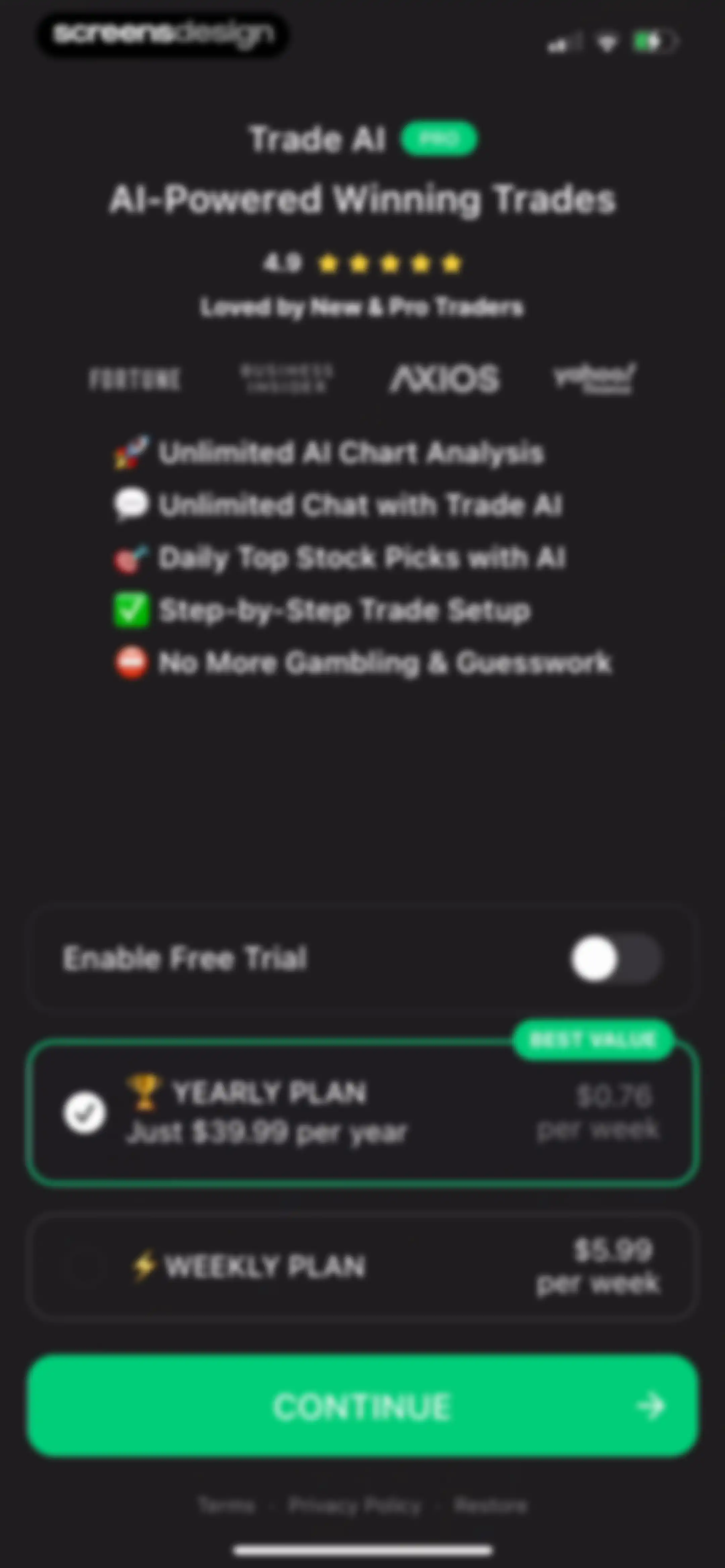 Trade AI: Chart AI Analysis screen 16