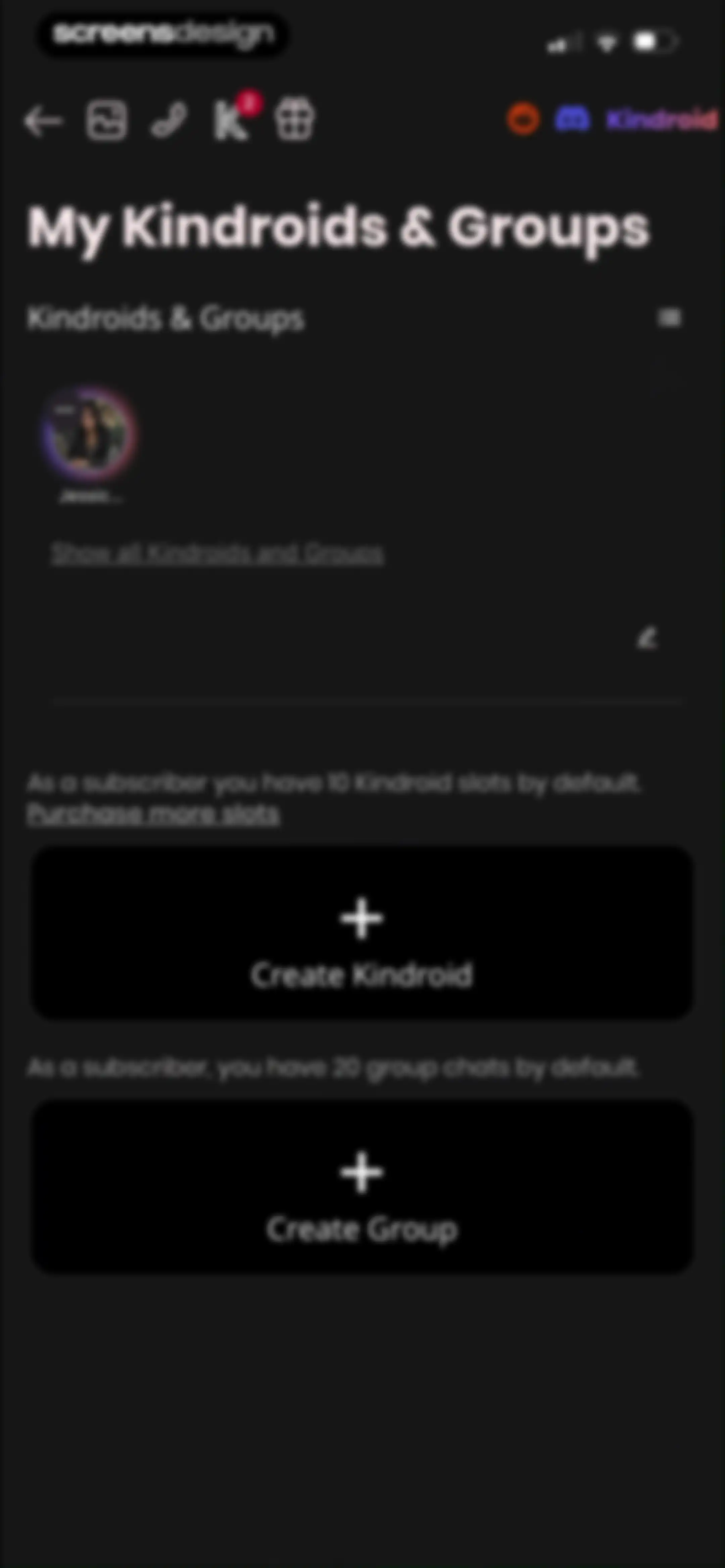 Kindroid: Your Personal AI screen 110