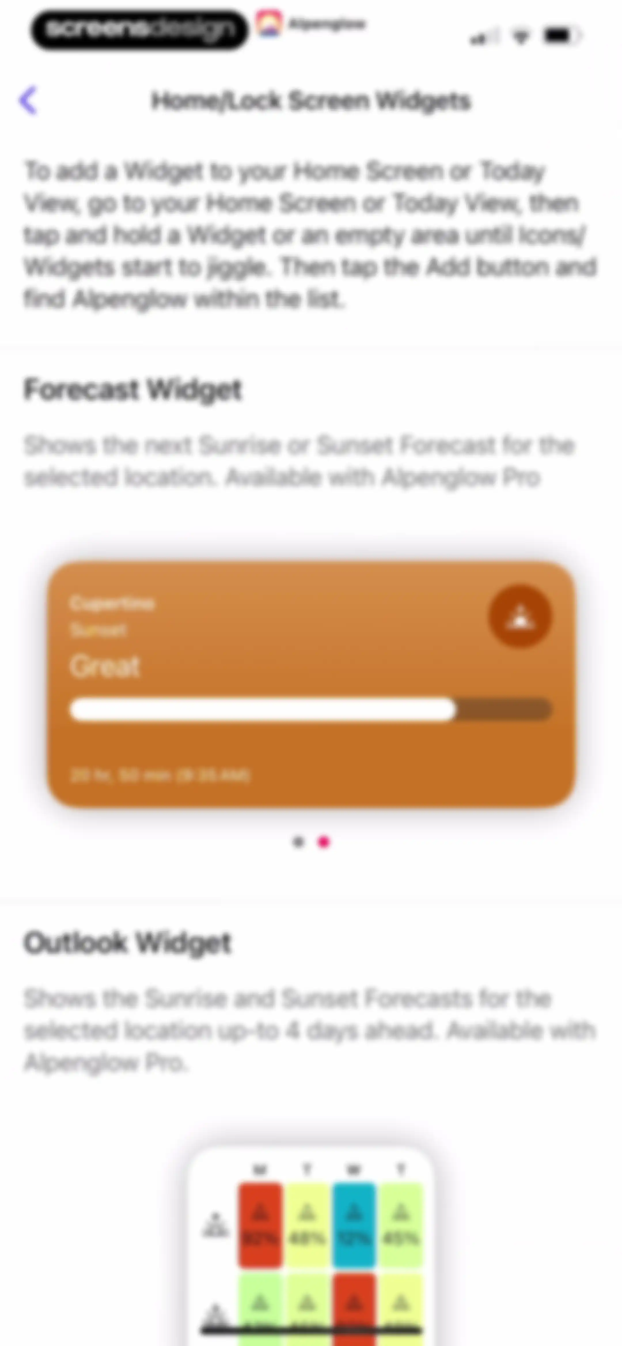 Sunset Predictions: Alpenglow screen 77