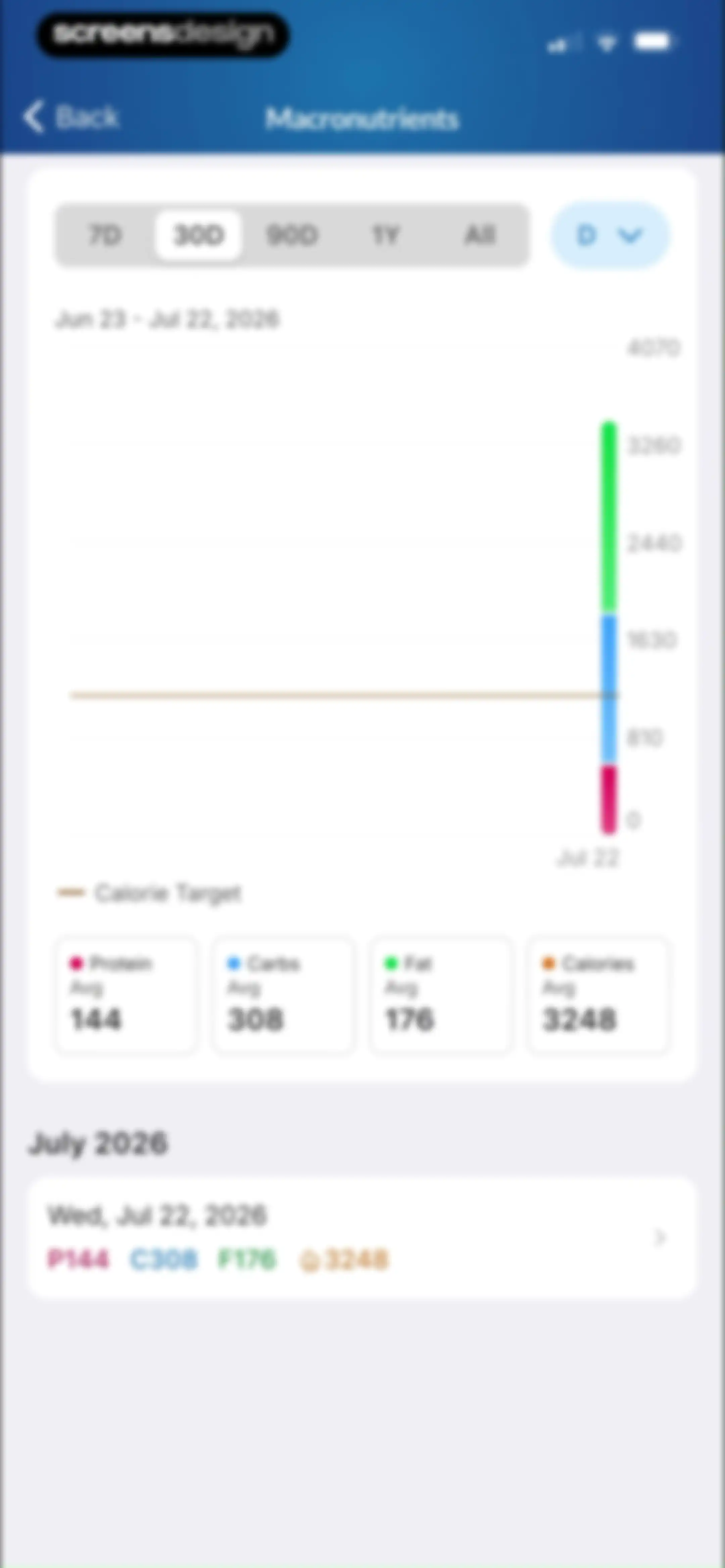 MacrosFirst - Macro Tracker screen 73