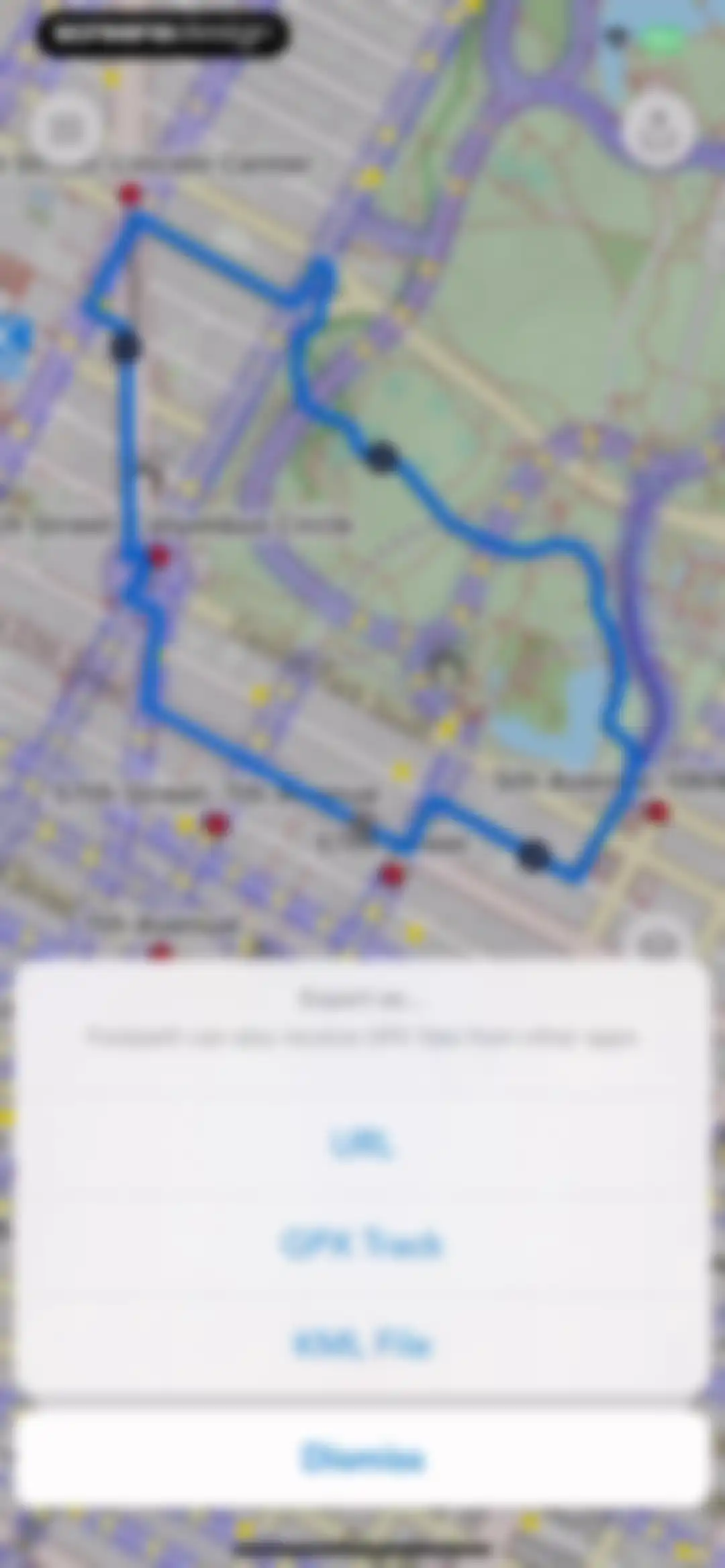Footpath Route Planner screen 42